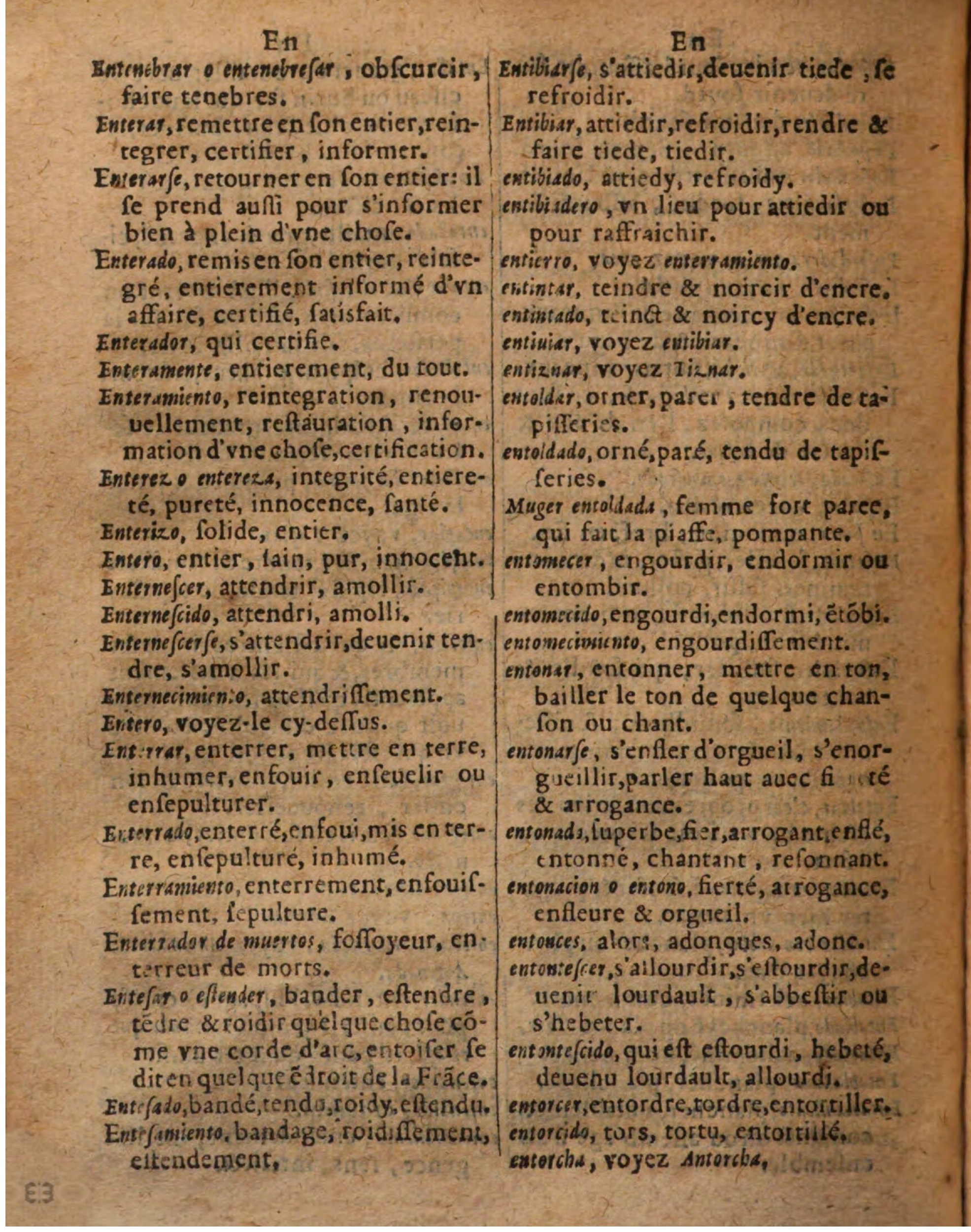 1625 - Hubert Antoine - Trésor des deux langues espagnole et française - Augsbourg