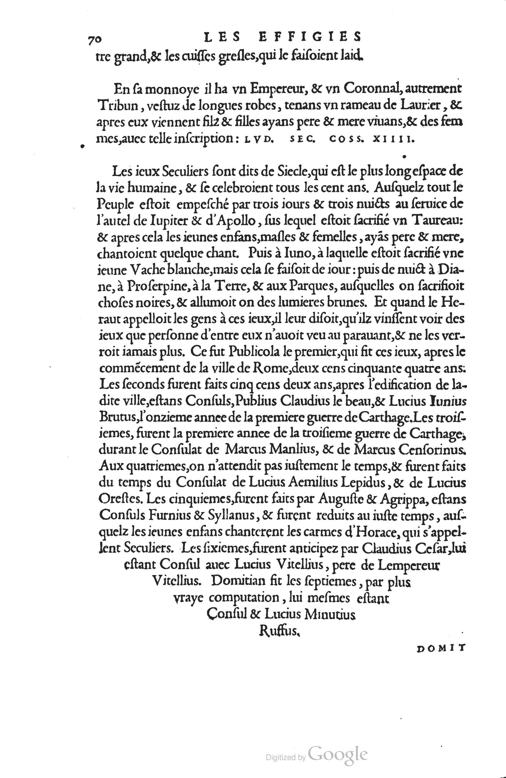 1553 - Jacopo Strada et Thomas Guérin - Épitome du Trésor des antiquités - Prague