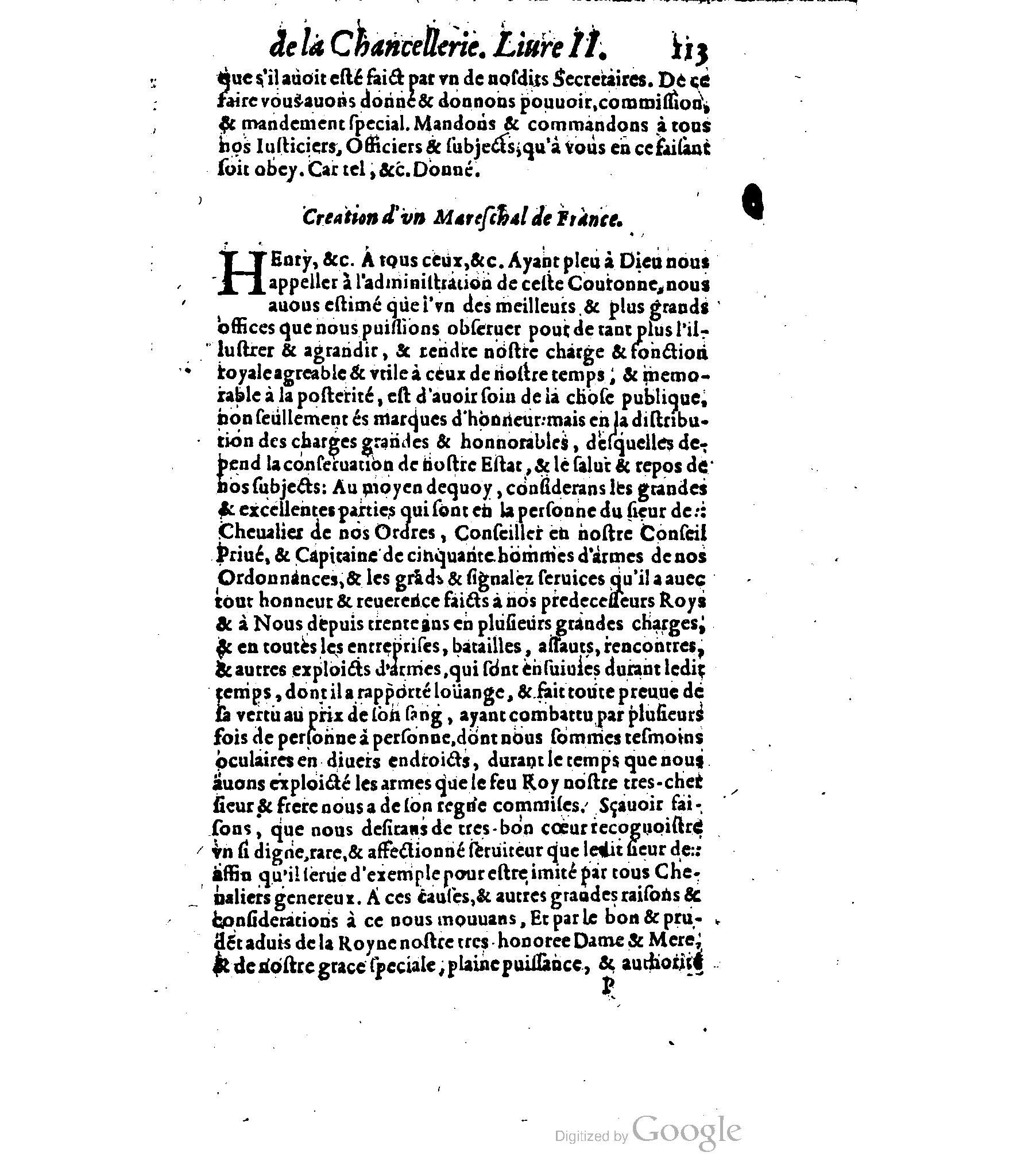 1614 - Jean Richer - Trésor du nouveau style et protocole de la chancellerie de France - BSB Munich