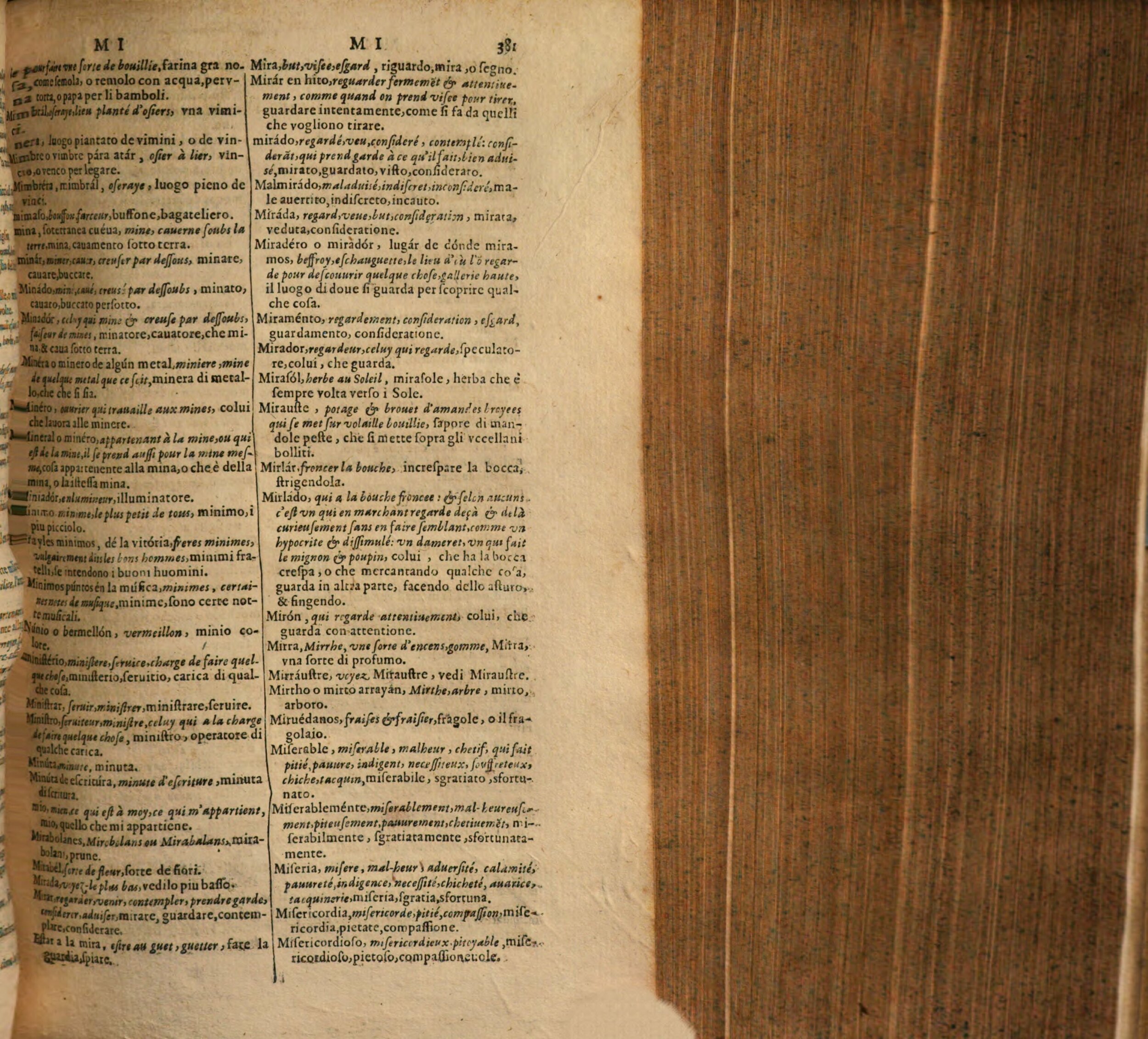 1617 - Samuel Crespin - Trésor des trois langues espagnole, française et italienne (Première partie) - Regensburg