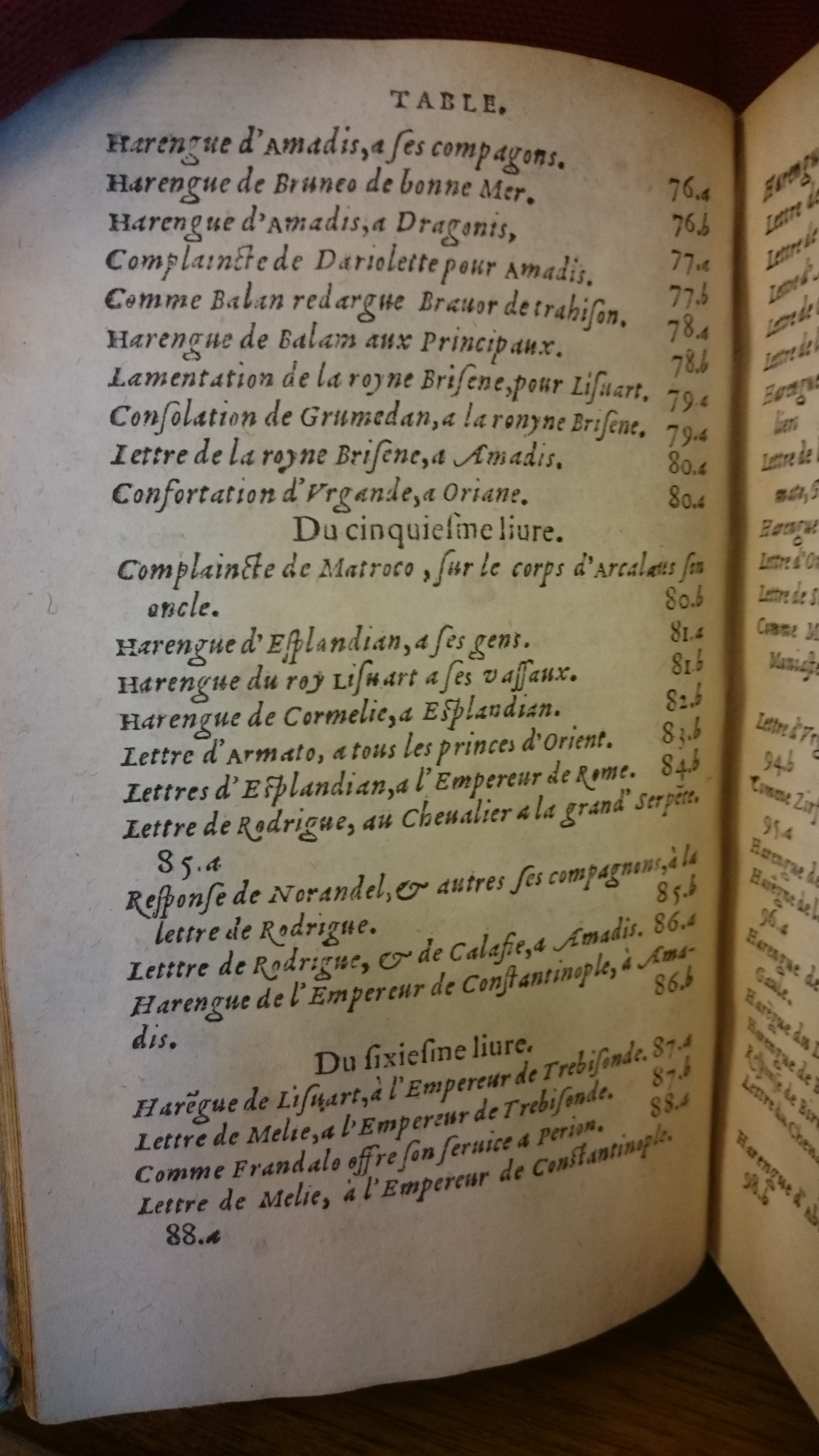 1559 - Jean Longis et Robert Le Mangnier - Trésor des Amadis - BM Lyon