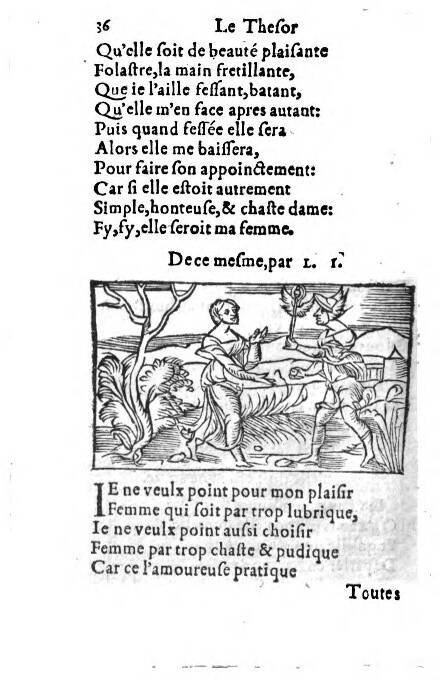 1556c. - Étienne Denise - Trésor des joyeuses inventions du parangon de poésies - ÖNB Vienne