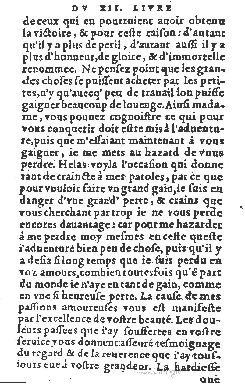 1582 - Jean Huguetan - Trésor des Amadis T. 1 - BM Lyon