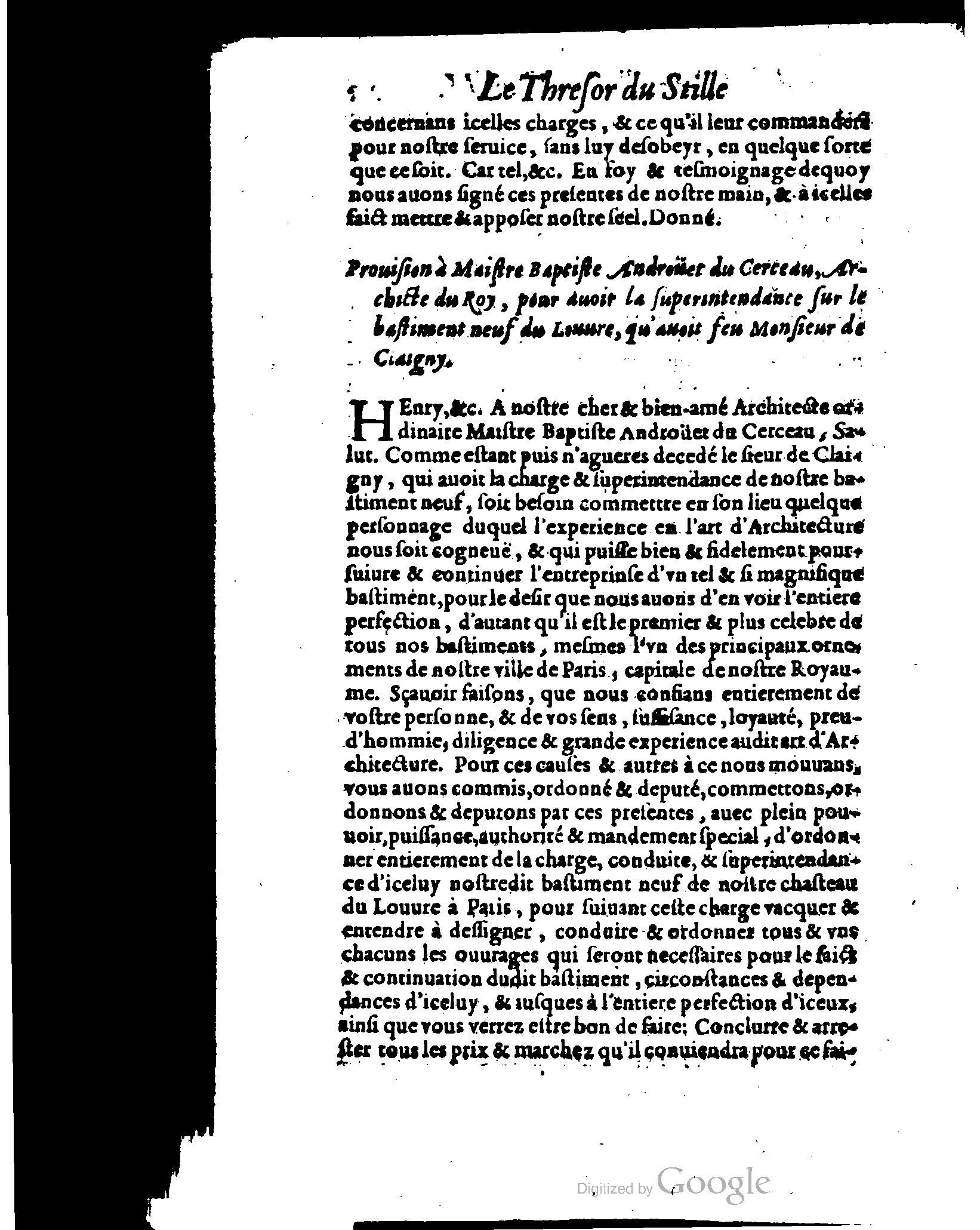 1614 - Jean Richer - Trésor du nouveau style et protocole de la chancellerie de France - BSB Munich