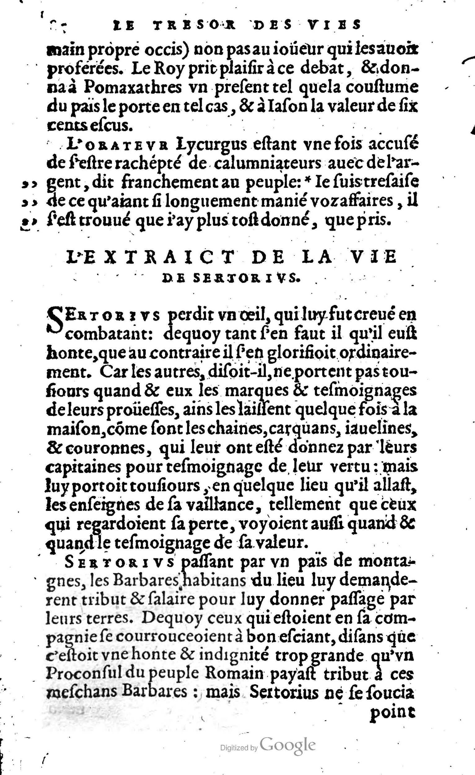 1568 - Willem Silvius - Trésor des vies de Plutarque - Anvers Plantin-Moretus
