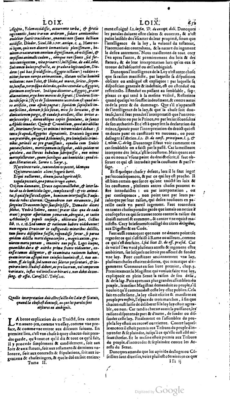 1629 - Veuve Nicolas Buon - Trésor du droit français (21754 T. 2) - BM Lyon
