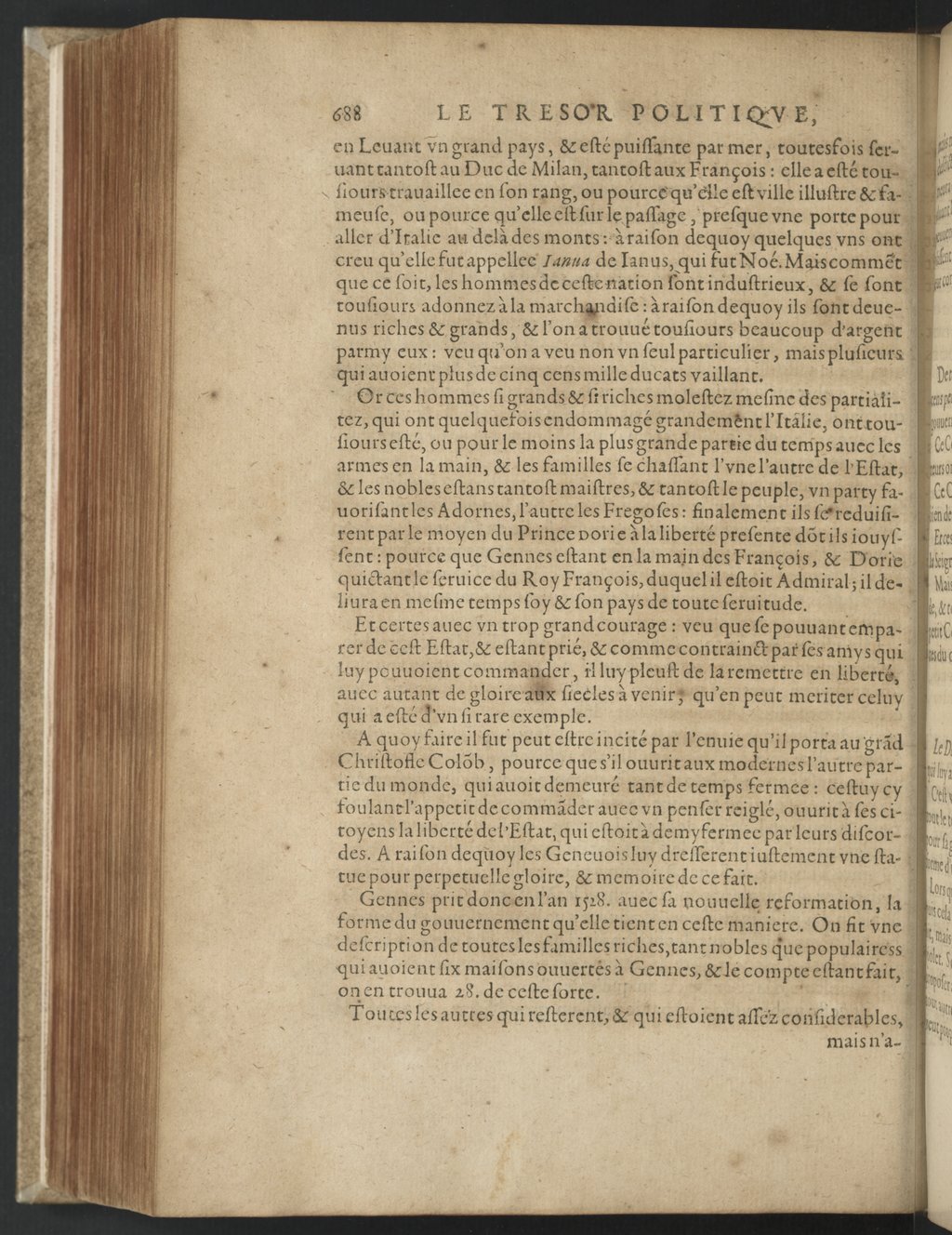 1608 - Nicolas Du Fossé - Trésor politique - BnF Tolbiac