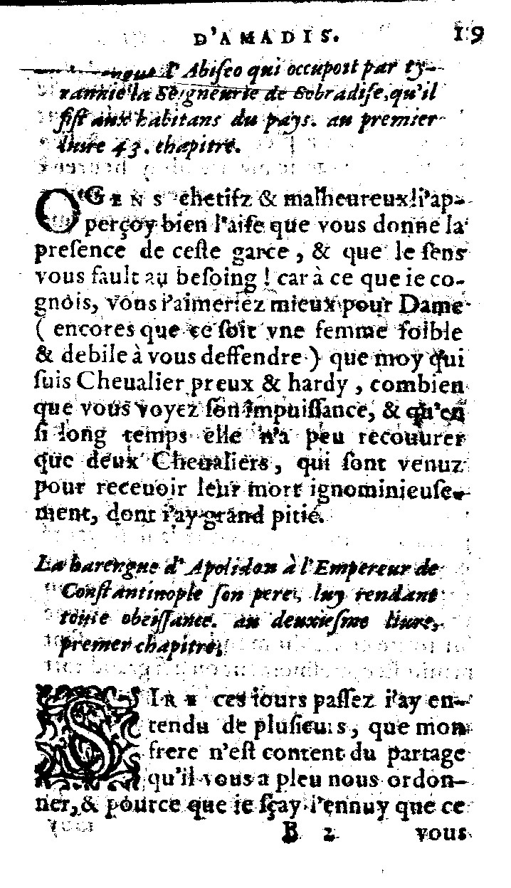 1562 - Jean d’Ogerolles et Gabriel Cotier - Trésor des Amadis - Lucerne