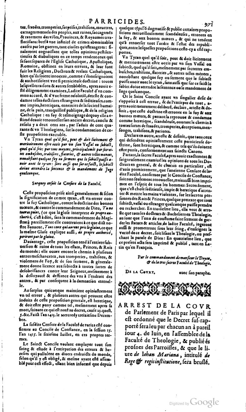 1629 - Veuve Nicolas Buon - Trésor du droit français (29620 T. 2) - BM Lyon