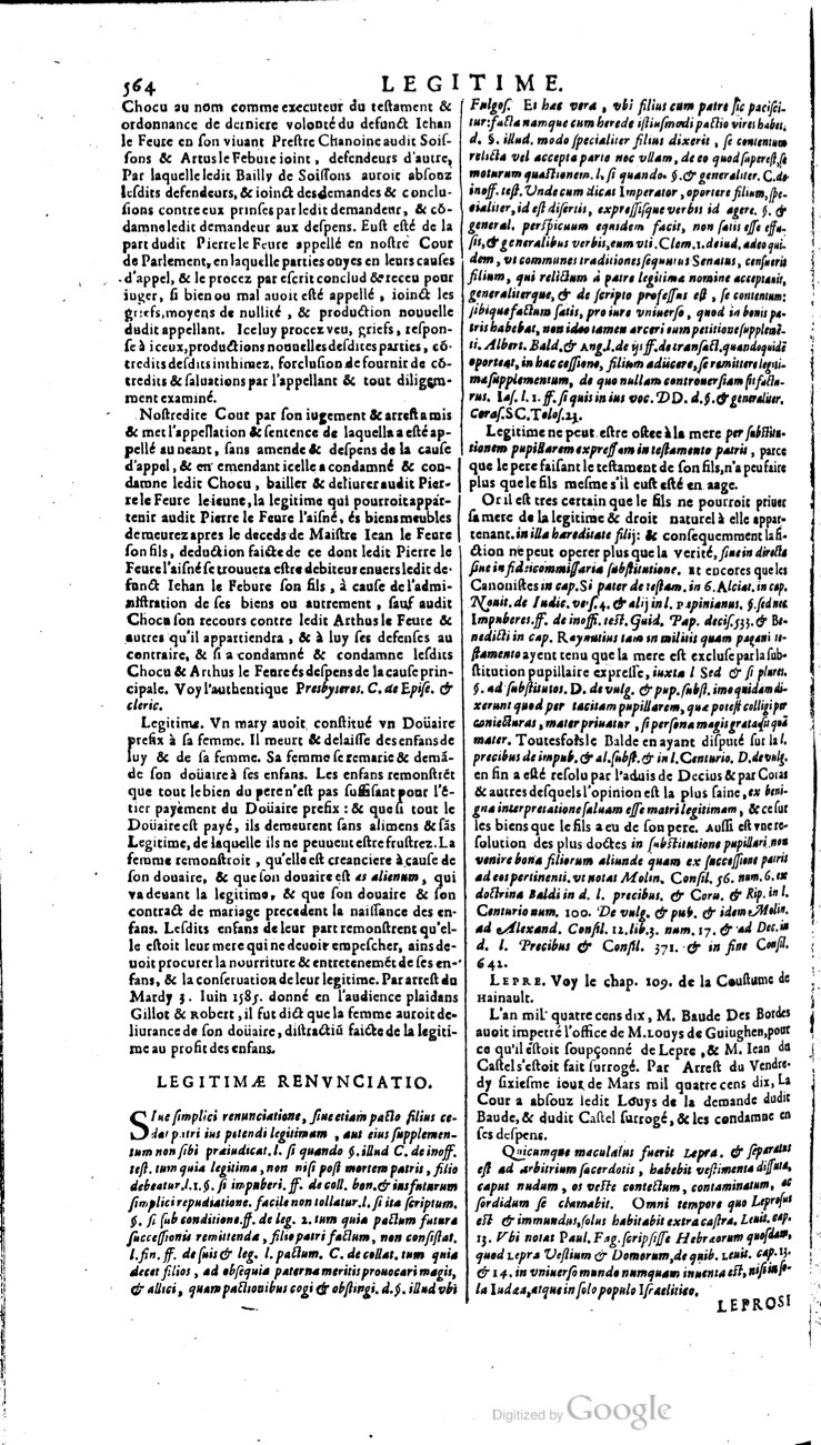 1629 - Veuve Nicolas Buon - Trésor du droit français (21754 T. 2) - BM Lyon