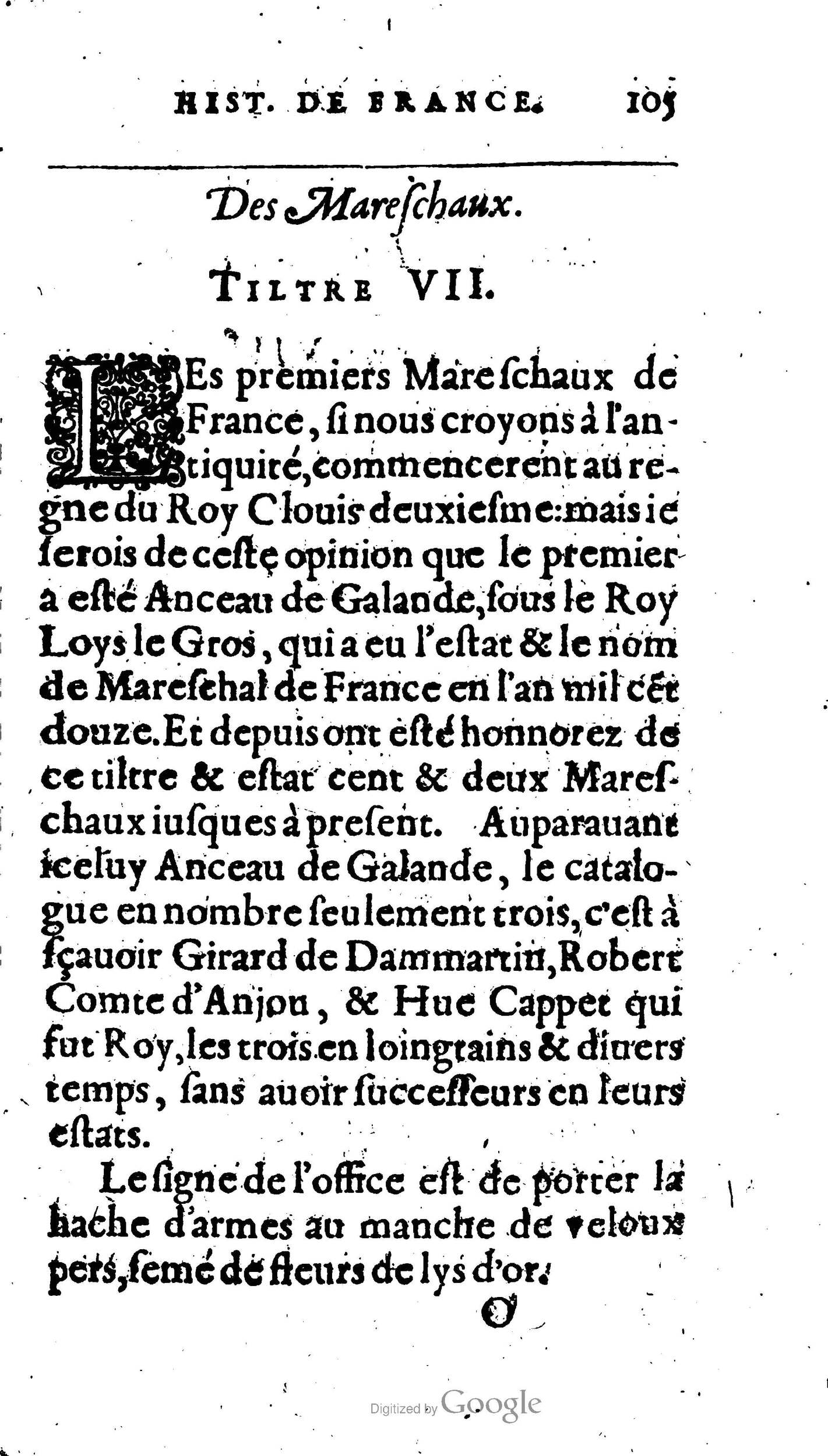 1604 - Galiot Corrozet - Trésor des histoires de France - BNC Florence 1604 - Galiot Corrozet - Trésor des histoires de France - BNC Florence
