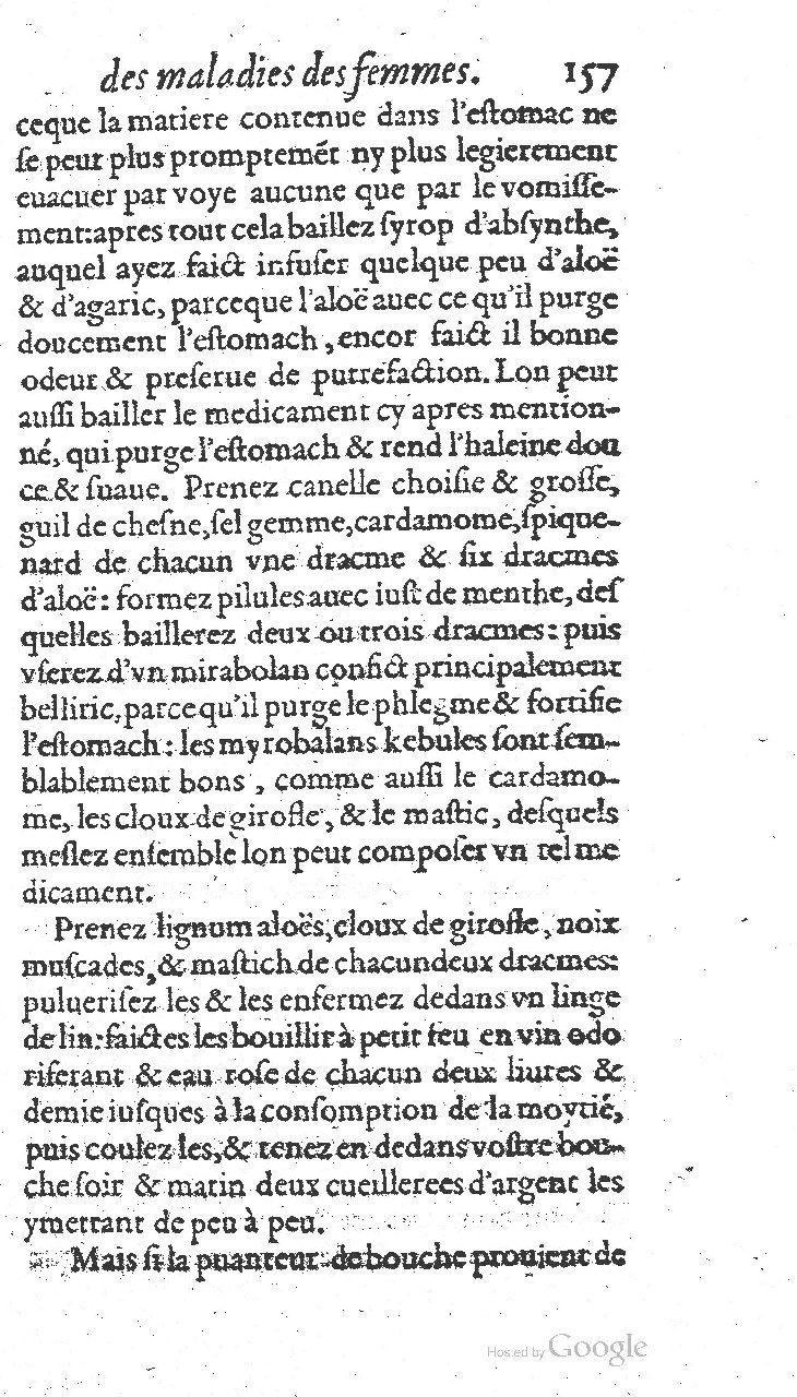 1585 - Jacques du Puis - Trésor des remèdes secrets pour les maladies des femmes - BnF