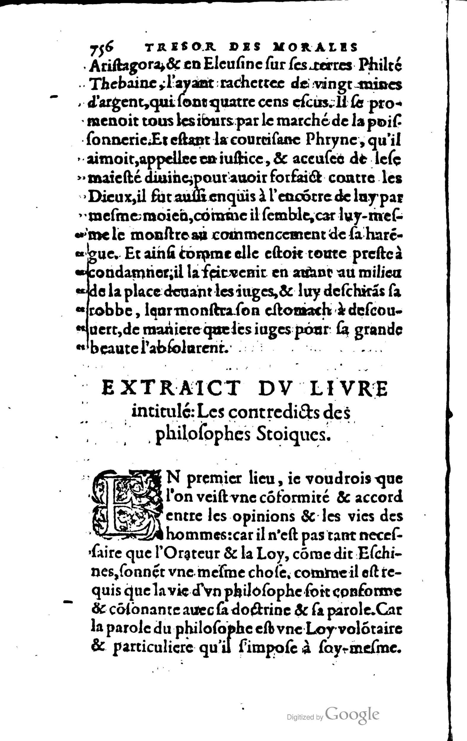 1578 - Jean Poupy - Trésor des morales de Plutarque - BSB Munich