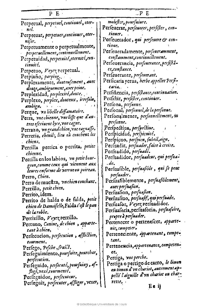 1607 - Marc Orry - Trésor des deux langues espagnole et française (Première et Seconde parties) - BU Tours