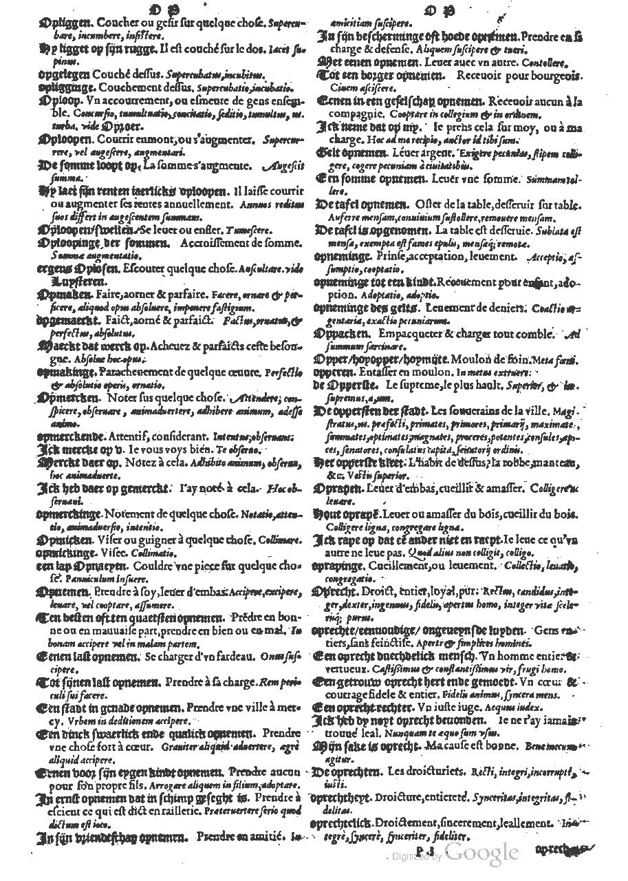 1573 - Christophe Plantin - Trésor du langage bas-allemand - BM Lyon