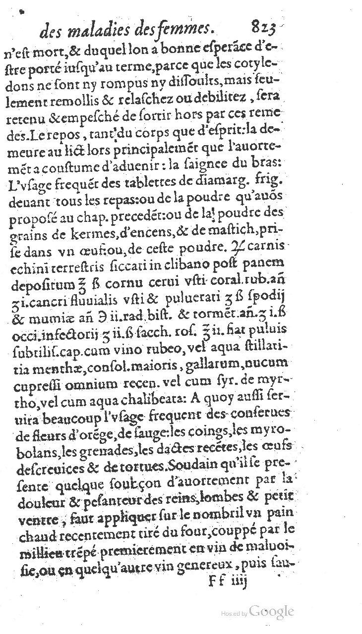 1585 - Jacques du Puis - Trésor des remèdes secrets pour les maladies des femmes - BnF