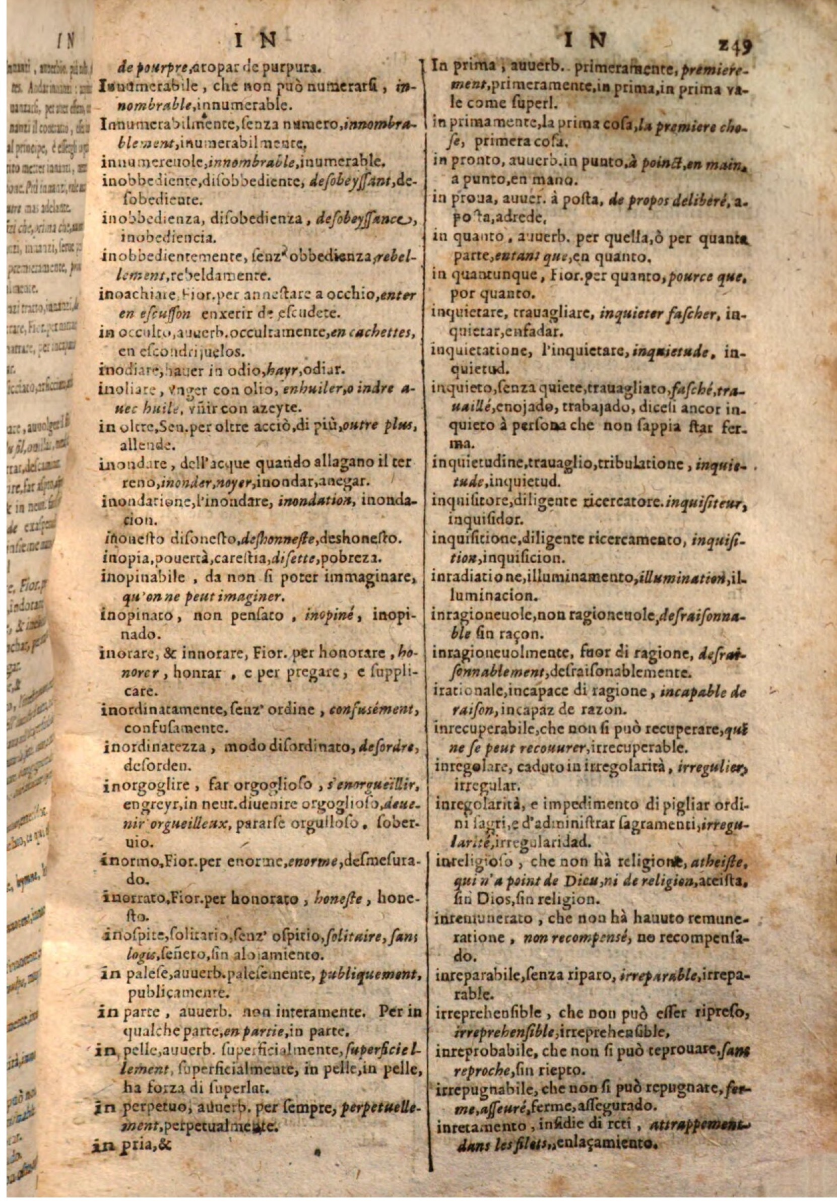 1644 - Jacques Crespin - Trésor des trois langues - Passau 1644 - Jacques Crespin - Trésor des trois langues - Passau