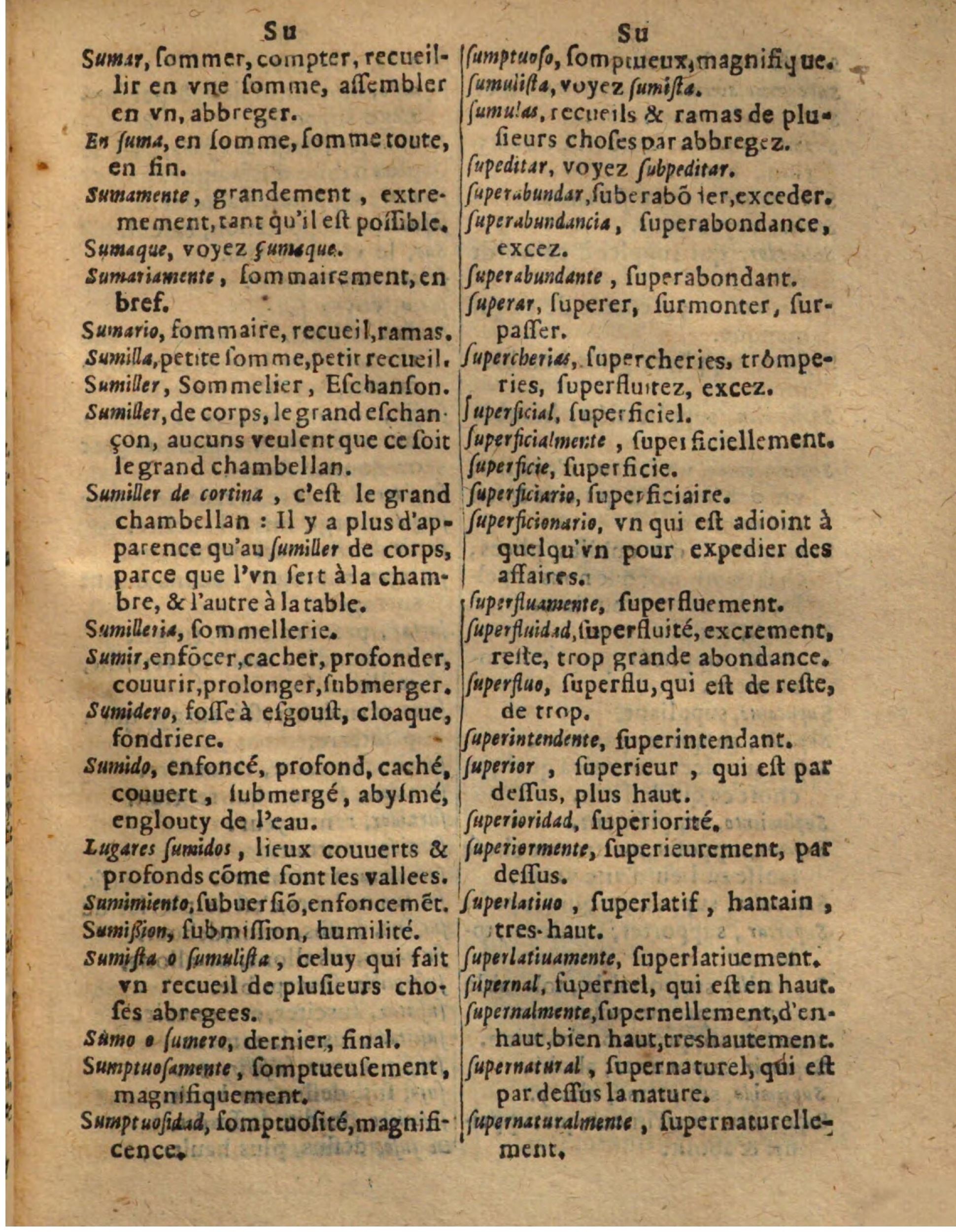 1625 - Hubert Antoine - Trésor des deux langues espagnole et française - Augsbourg