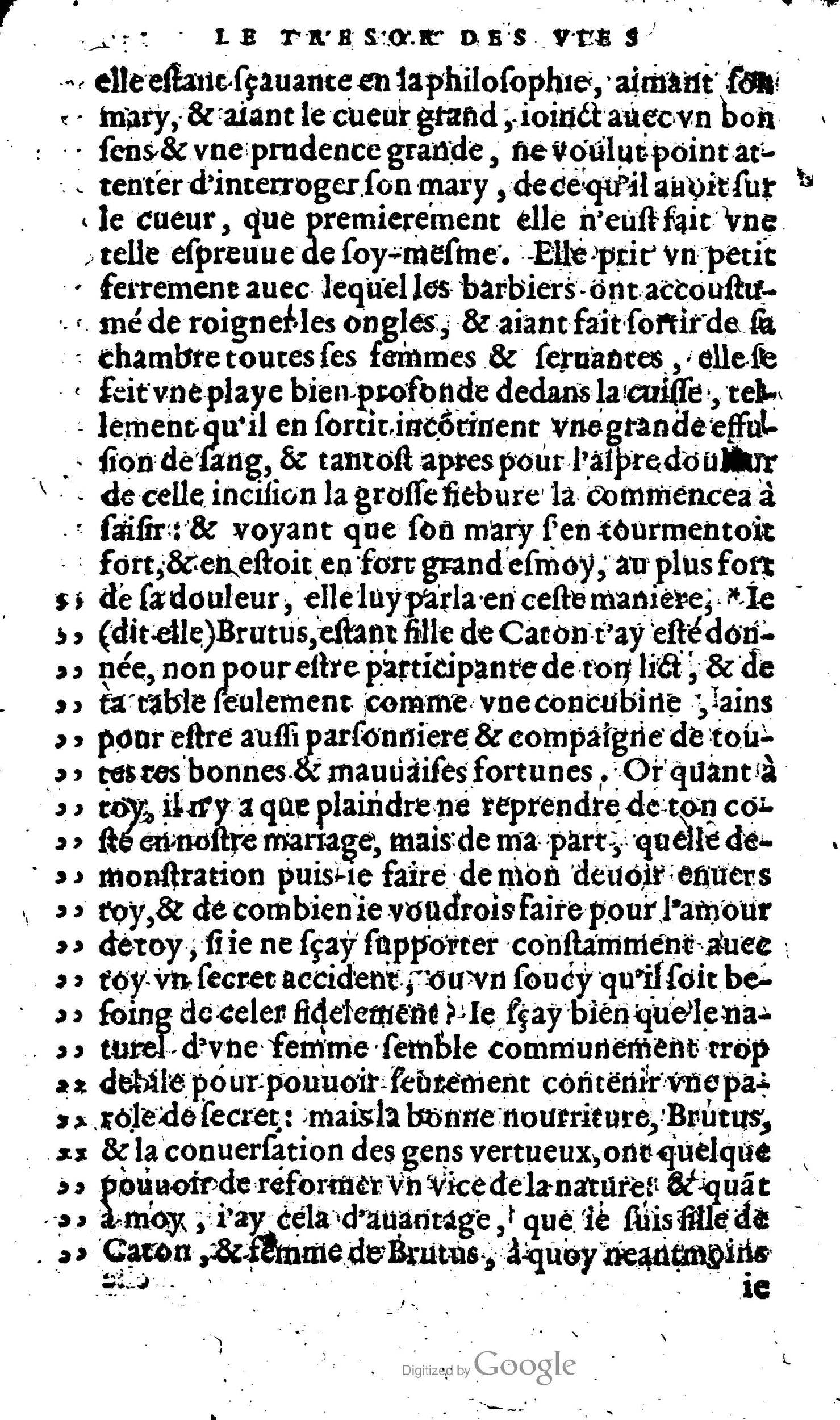 1568 - Willem Silvius - Trésor des vies de Plutarque - Anvers Plantin-Moretus