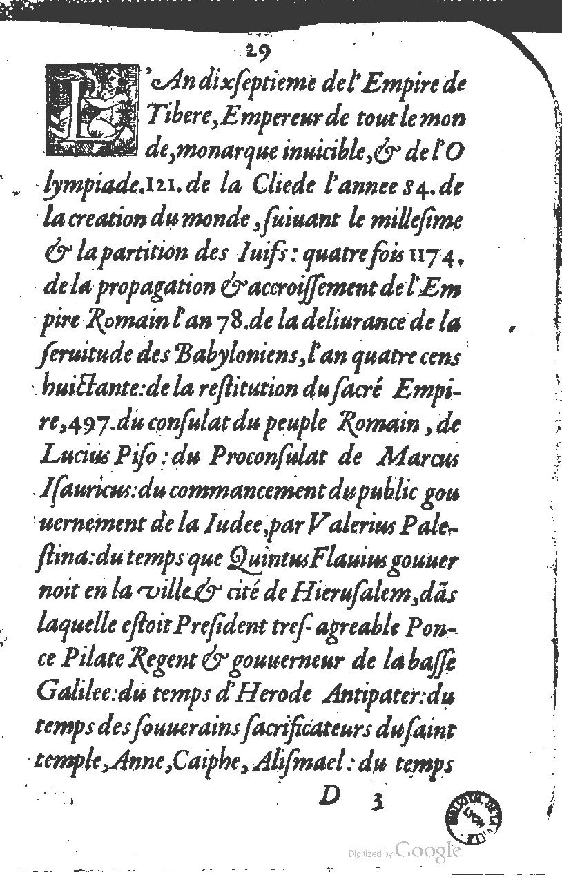 1581 - Jean Stratius - Trésor de Ponce Pilate - BM Lyon