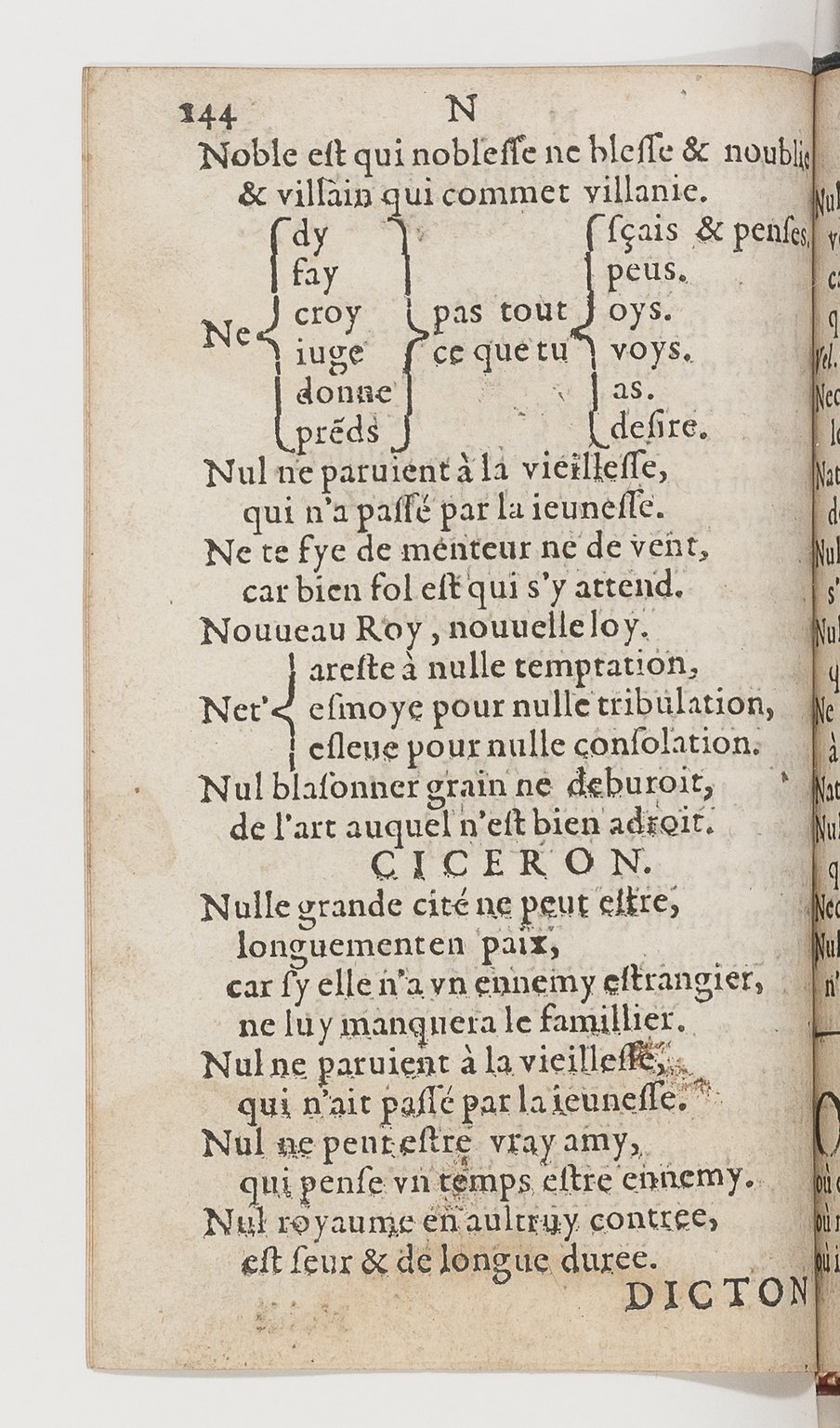 1577 - Jean d’Ogerolles - Trésor de sentences dorées - BnF Arsenal