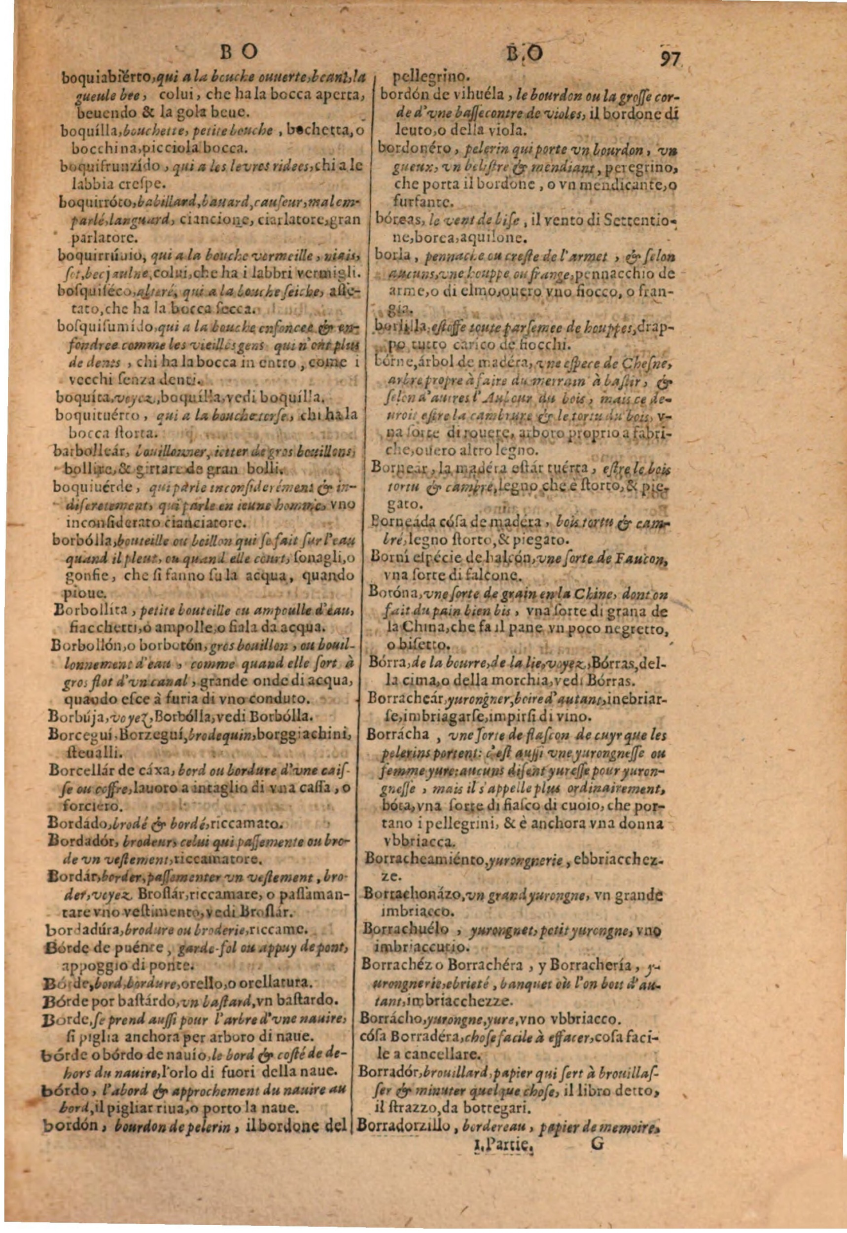 1606 - Samuel Crespin - Thresor des trois langues, francoise, italiene et espagnolle - BSB Munich