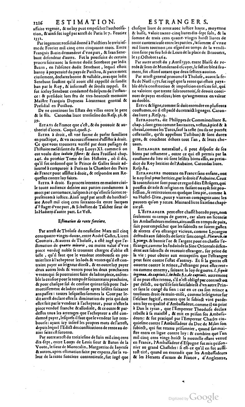 1629 - Veuve Nicolas Buon - Trésor du droit français (21754 T. 1) - BM Lyon 1629 - Veuve Nicolas Buon - Trésor du droit français (21754 T. 1) - BM Lyon