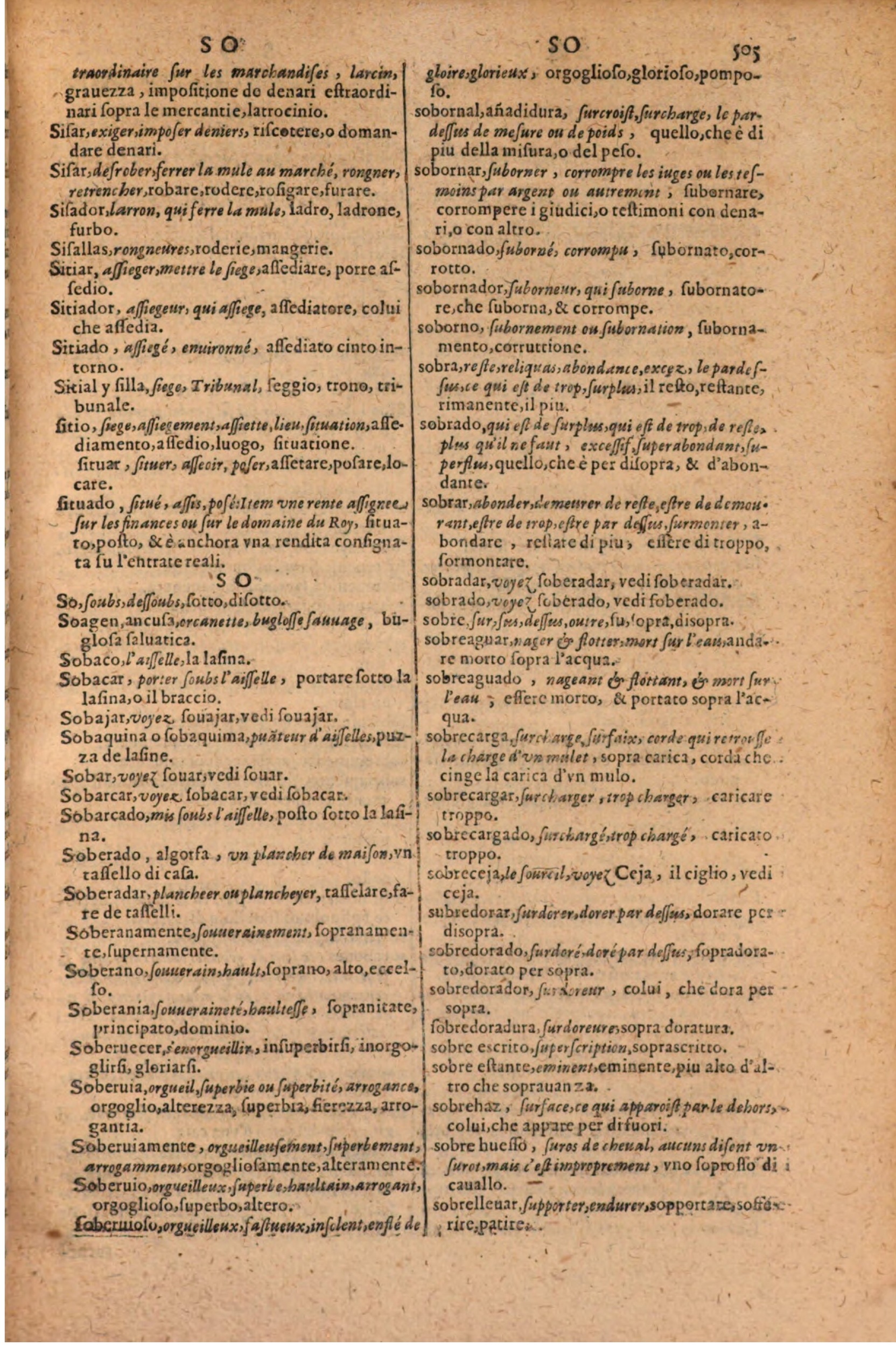 1606 - Samuel Crespin - Thresor des trois langues, francoise, italiene et espagnolle - BSB Munich 1606 - Samuel Crespin - Thresor des trois langues, francoise, italiene et espagnolle - BSB Munich