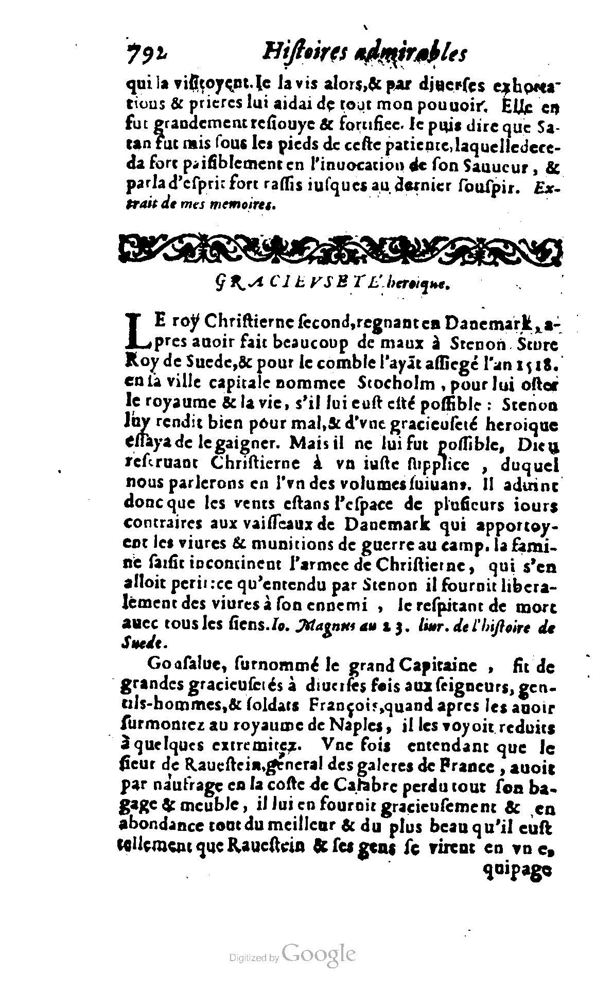 1620 - Samuel Crespin - Trésor d’histoires admirables et mémorables - BCU Lausanne