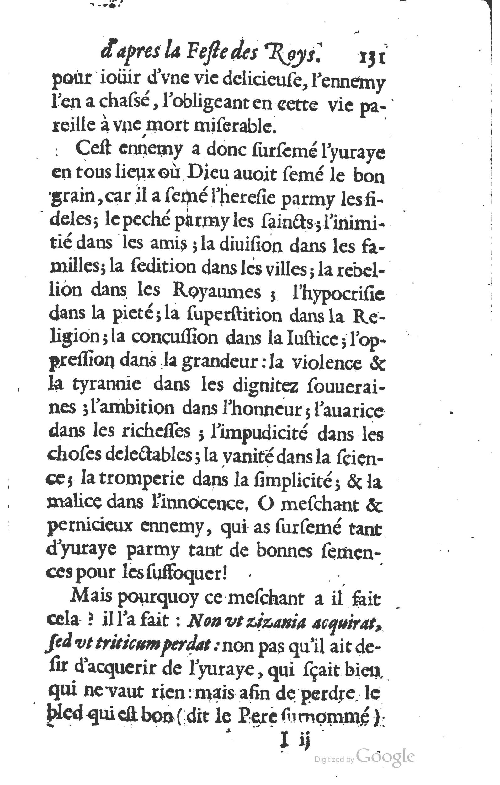 1629 - Manassés de Préaulx - Sermons ou Trésors de la piété chrétienne - BM Lyon