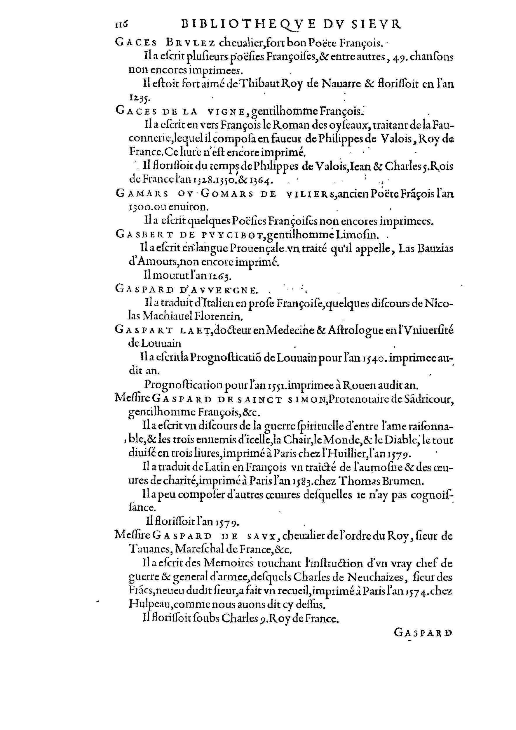 1584 - Abel L&#039;Angelier - Bibliothèques françaises - BnF