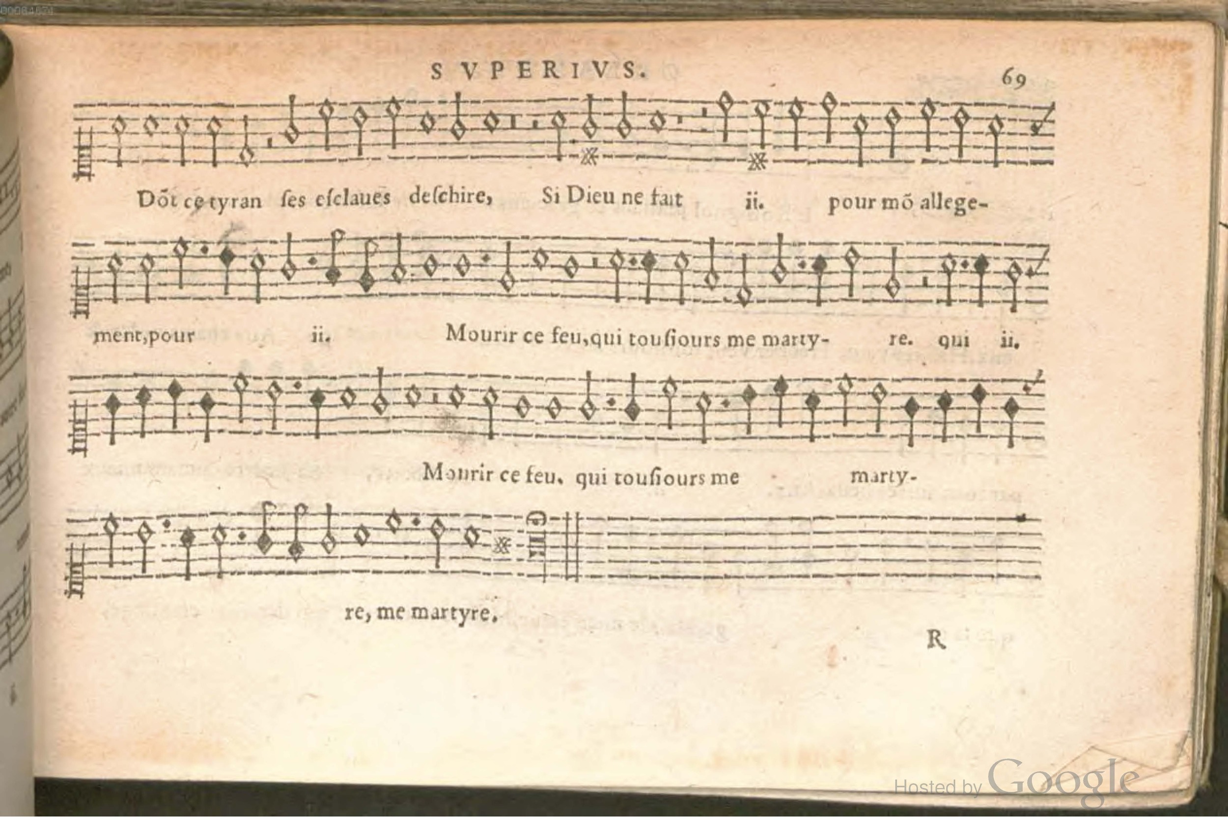 1576 - [Pierre de Saint-André] - Trésor de musique d’Orlande de Lassus Superius - BSB Munich