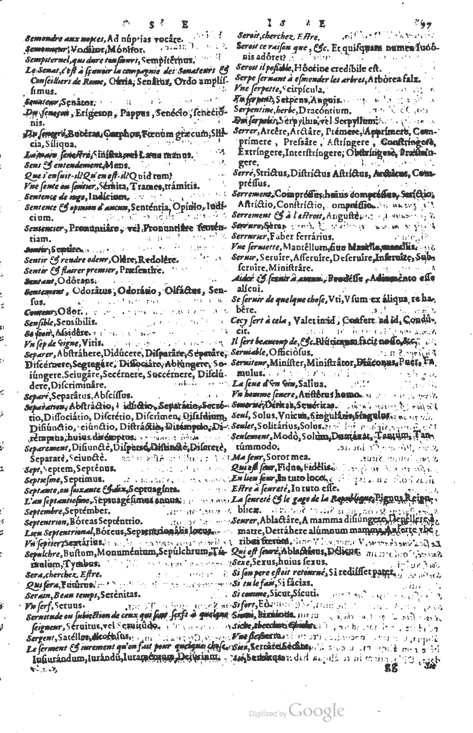 1578 - Louis Cloquemin - Trésor des mots et traits français - BSB Munich