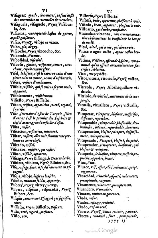 1621 - Adrian Tiffaine - Trésor des deux langues espagnole et française - BM Lyon