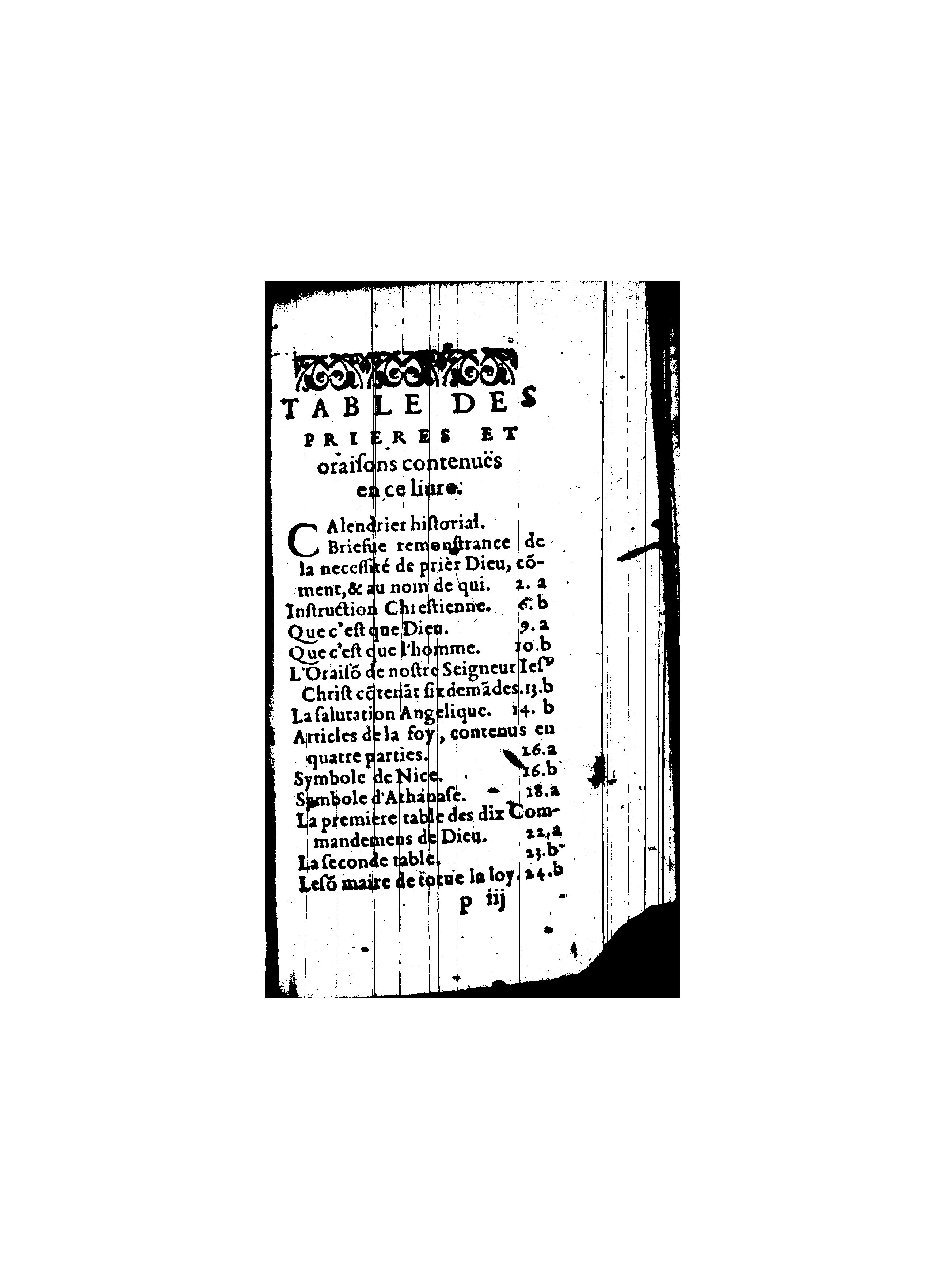 1596 - Guillaume Auvray - Trésor des prières, oraisons et instructions chrétiennes - BnF