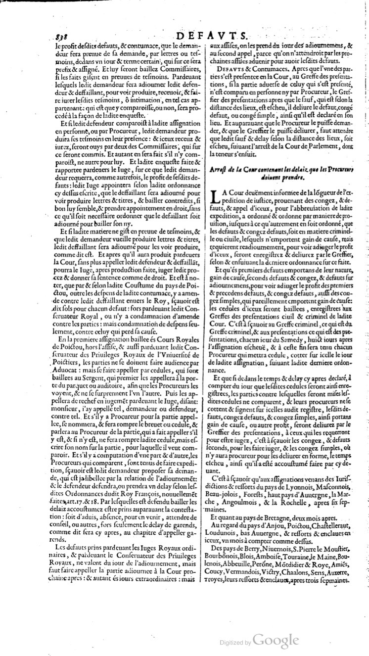 1629 - Veuve Nicolas Buon - Trésor du droit français (21754 T. 1) - BM Lyon