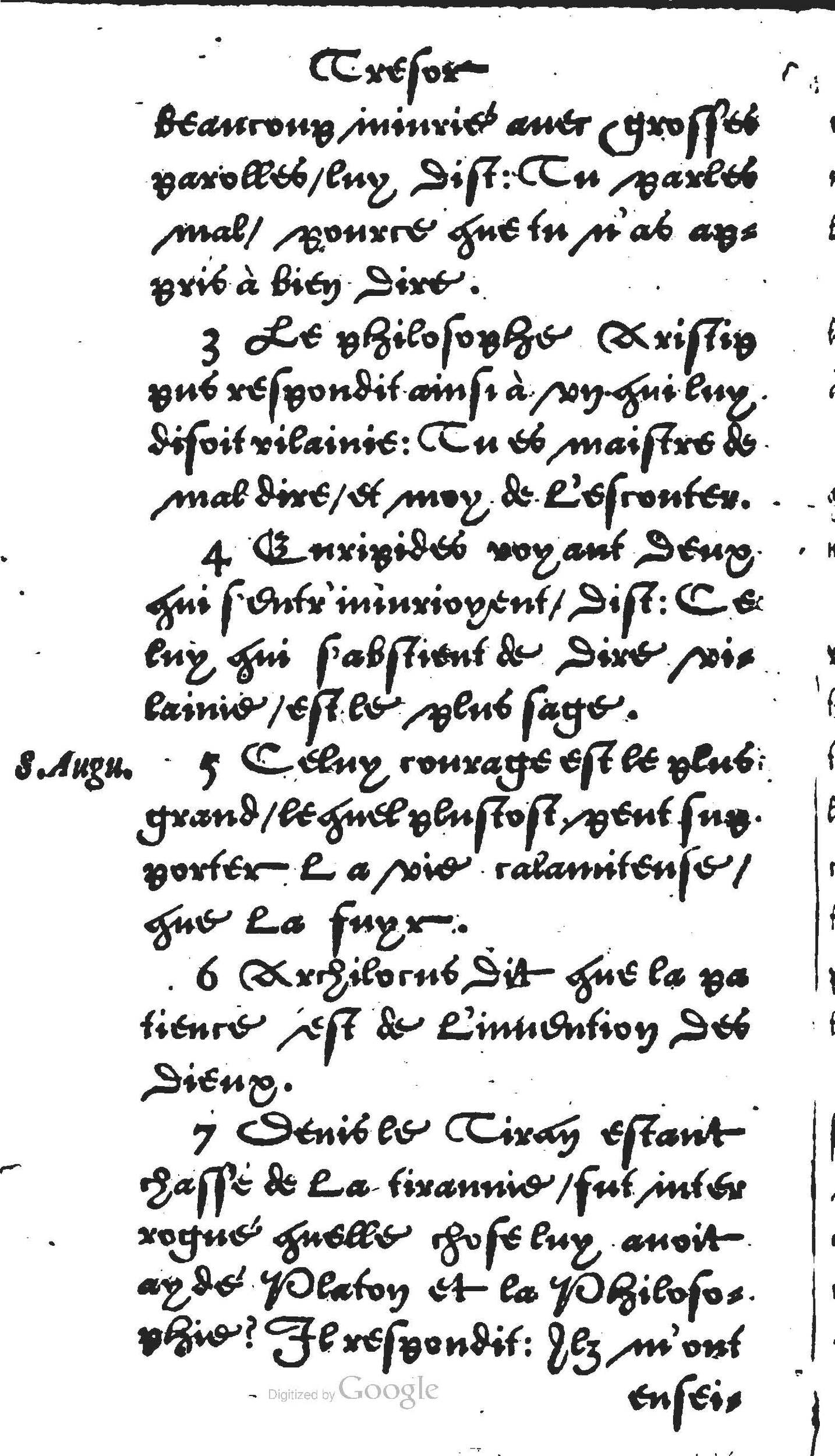 1560 - Jean Bellère - Trésor de vertu - Det Kongelige Bibliotek