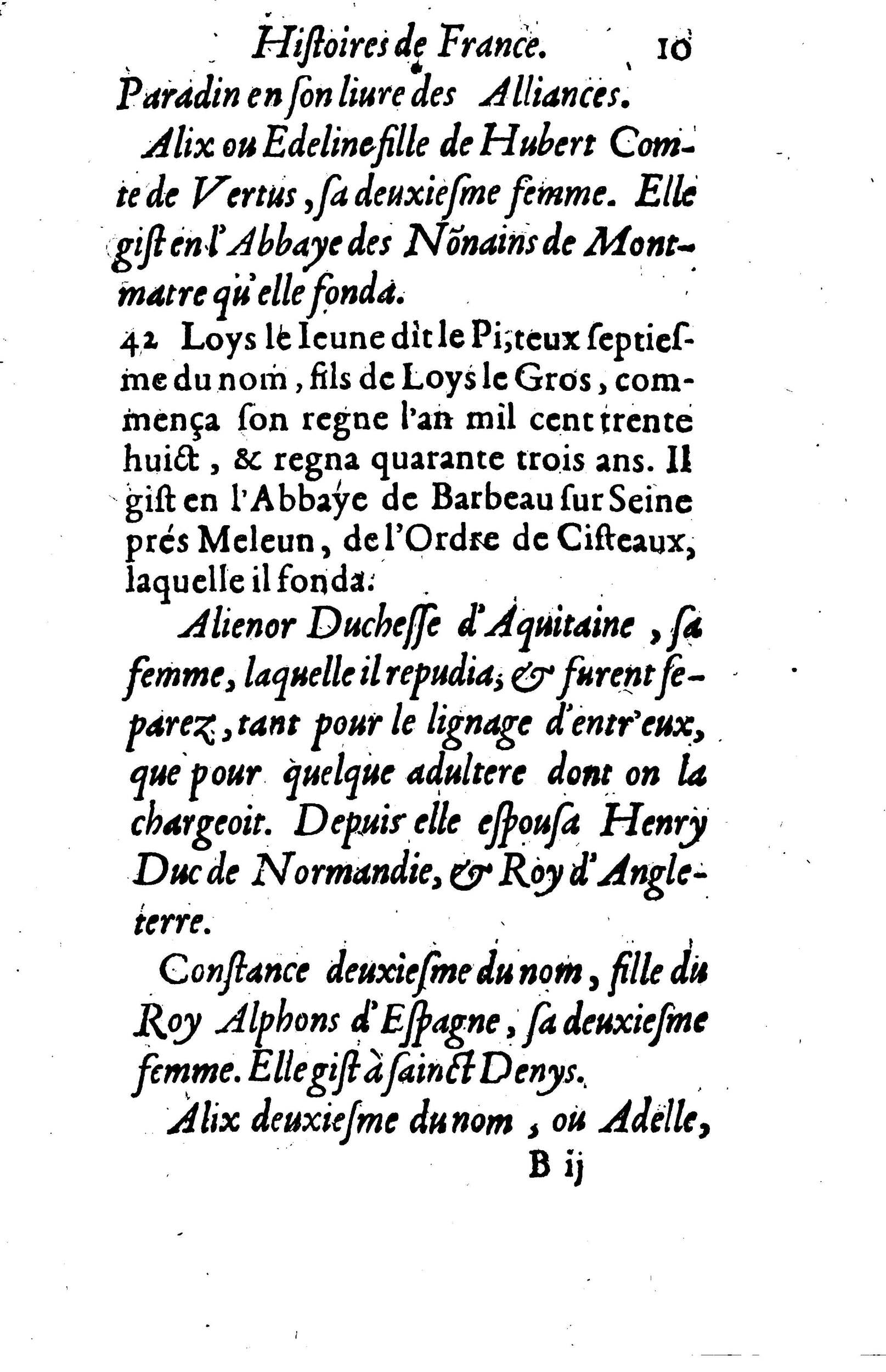 1617 - Jean Corrozet - Trésor des histoires de France - BM Lyon