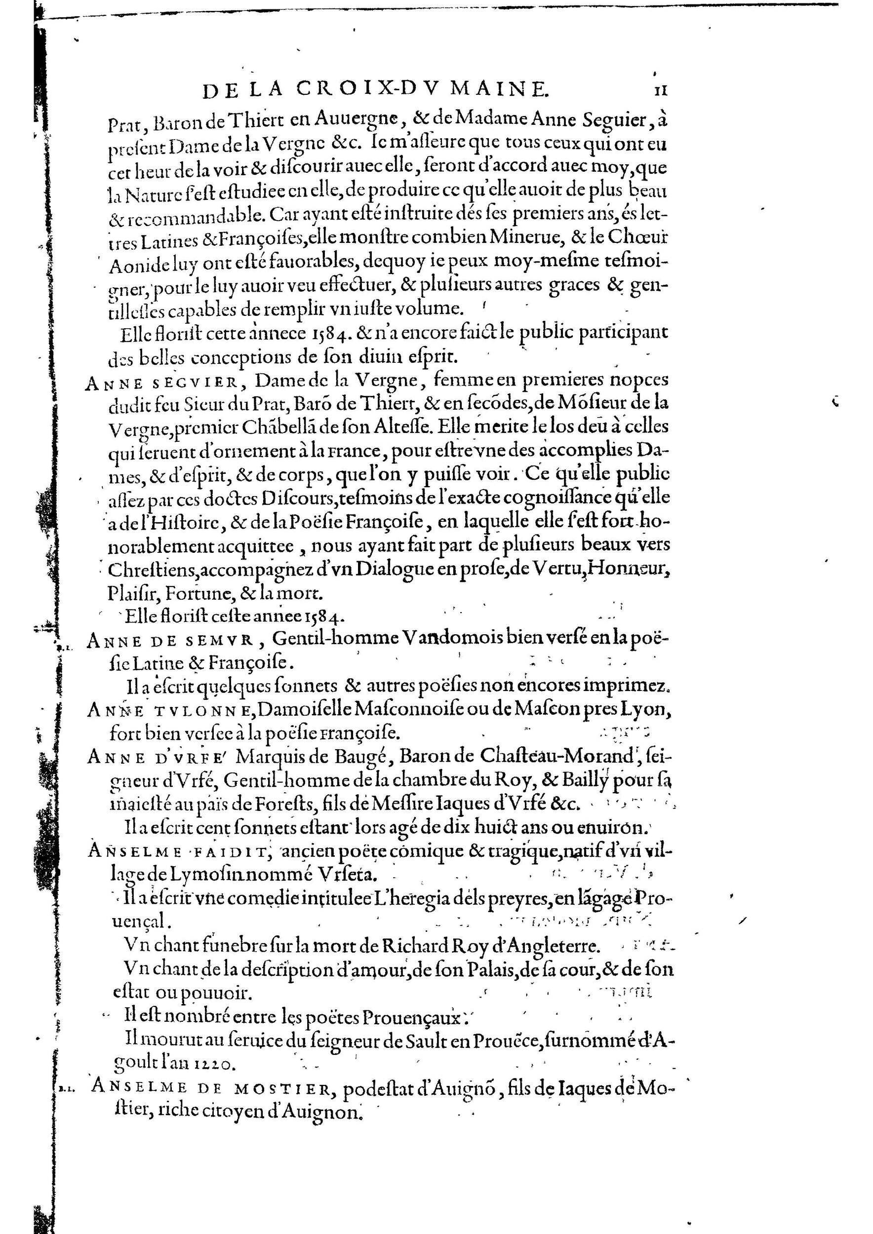 1584 - Abel L&#039;Angelier - Bibliothèques françaises - BnF