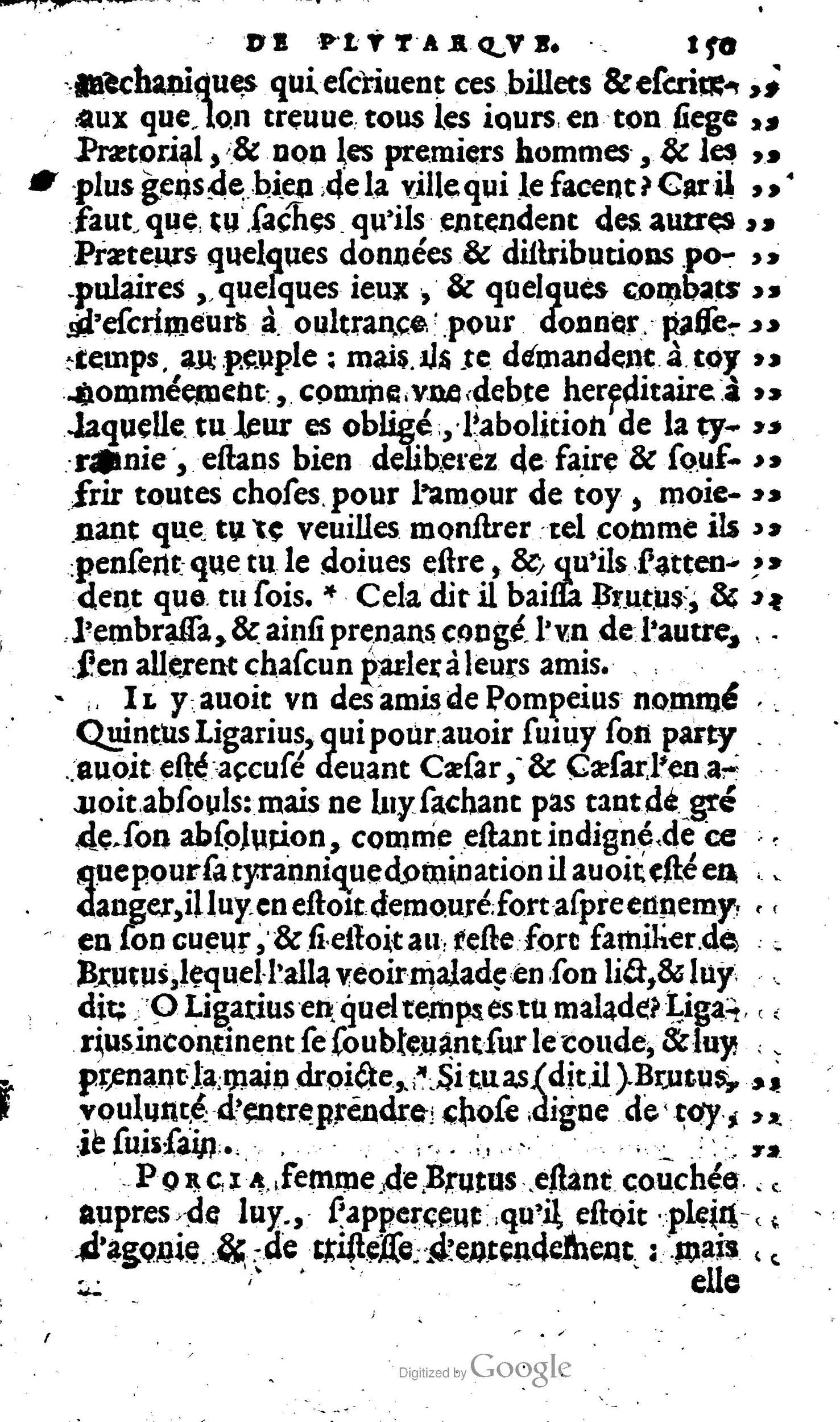 1568 - Willem Silvius - Trésor des vies de Plutarque - Anvers Plantin-Moretus