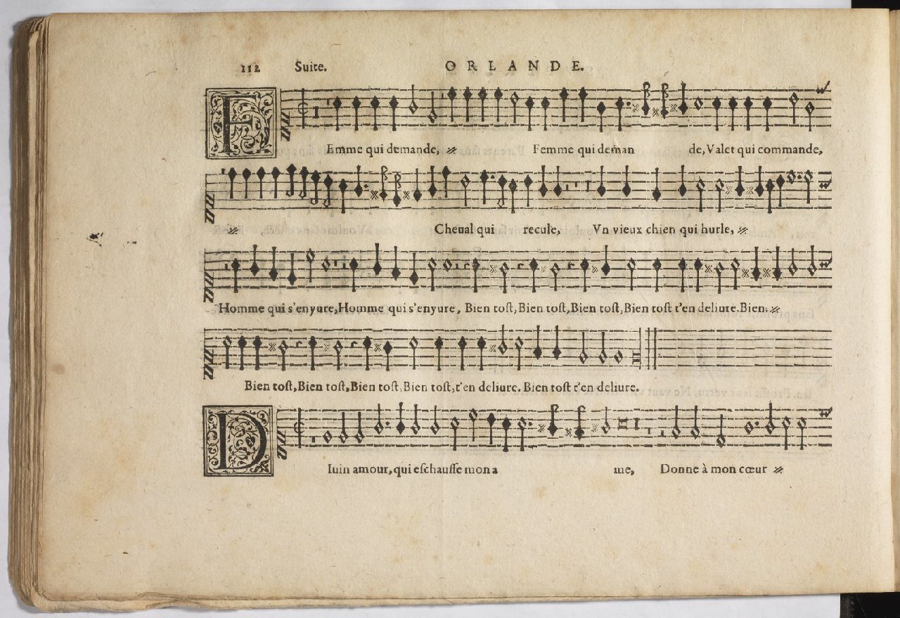 1594 - Paul Marceau - Trésor de musique d&#039;Orlande de Lassus, Superius, Bassus, Tenor, Quinta pars - BnF