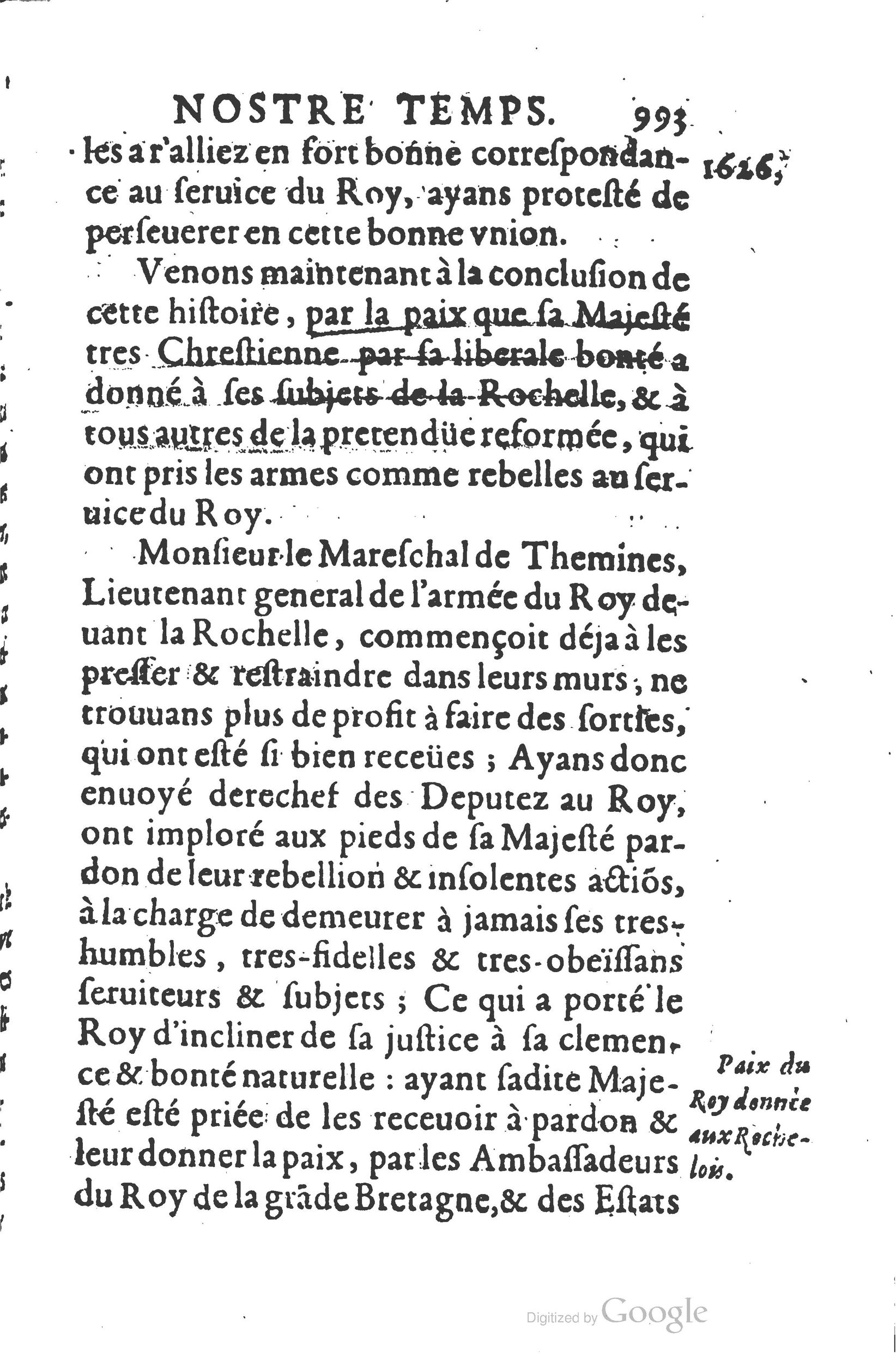 1626 - Joseph Bouillerot - Trésor de l’histoire générale de notre temps - BSB Munich