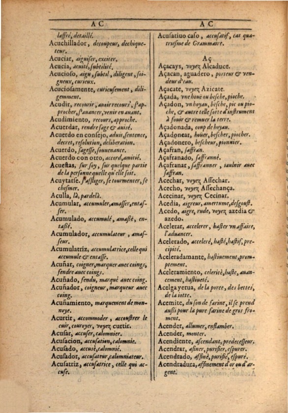 1607 - Marc Orry - Trésor des deux langues espagnole et française (Première et Seconde parties) - ÖNB Wien