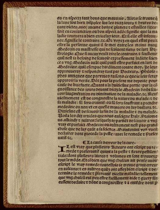 1532 - Jean Bignon - Trésor du remède préservatif et guérison de la peste - Séville Capitular y Colombina
