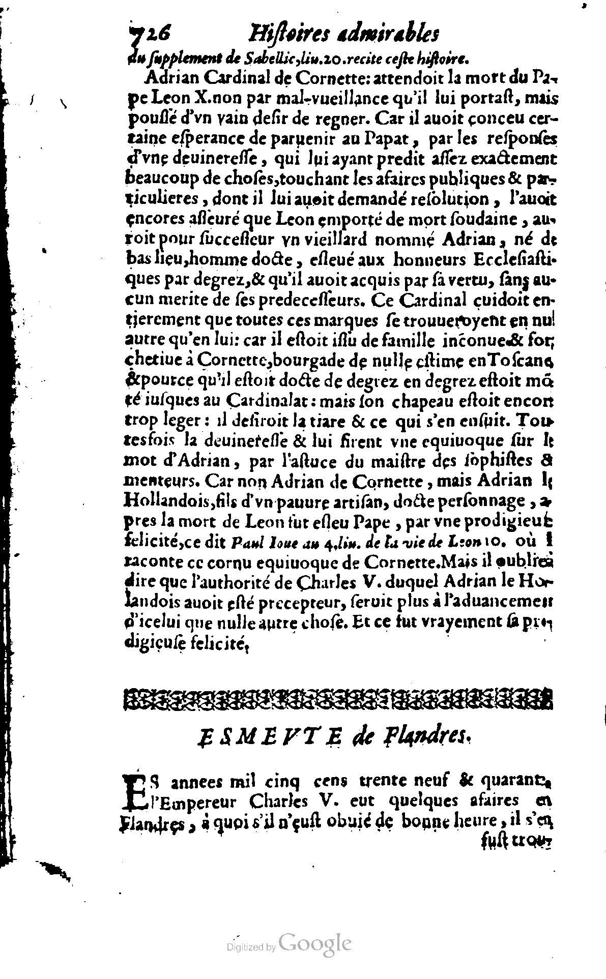 1620 - Samuel Crespin - Trésor d’histoires admirables et mémorables - BCU Lausanne