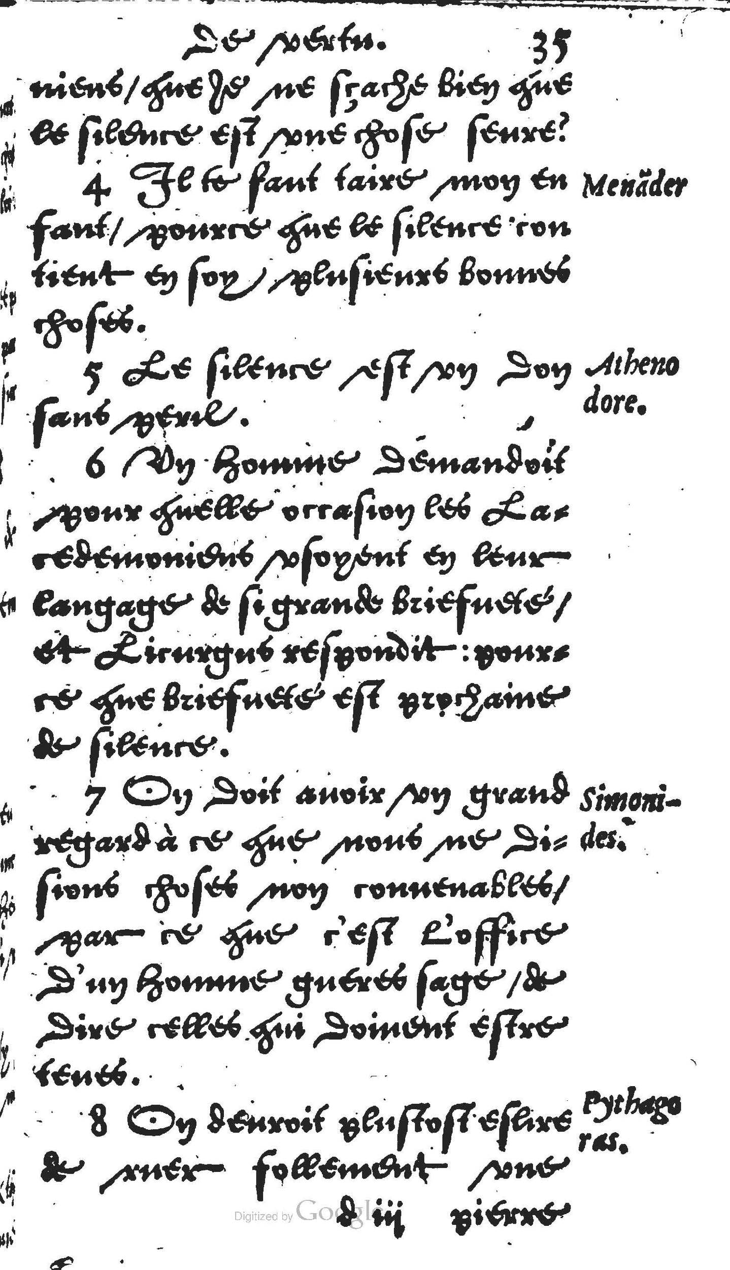 1560 - Jean Bellère - Trésor de vertu - Det Kongelige Bibliotek