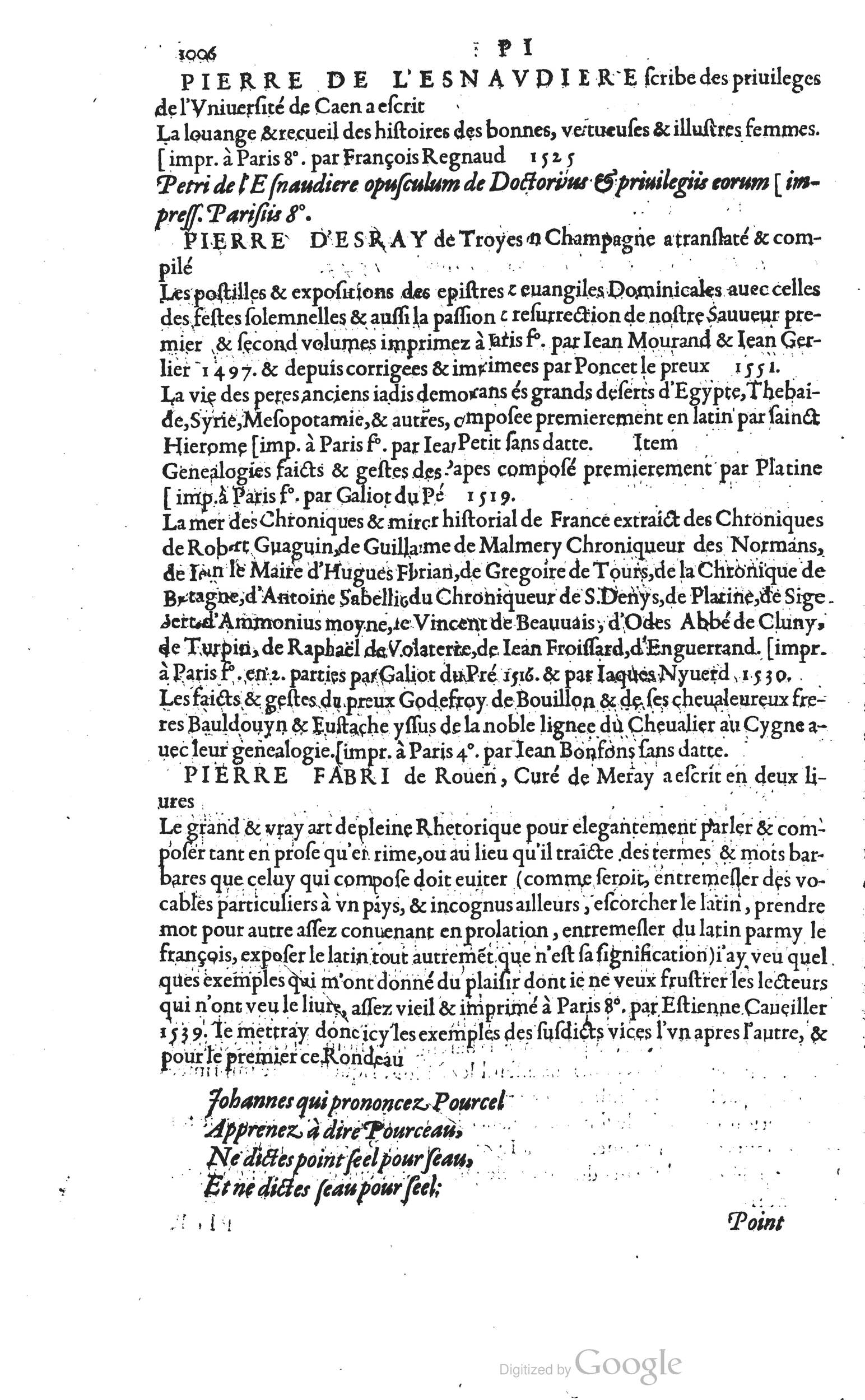 1585 - Barthélemy Honorat - Bibliothèques françaises - BSB Munich