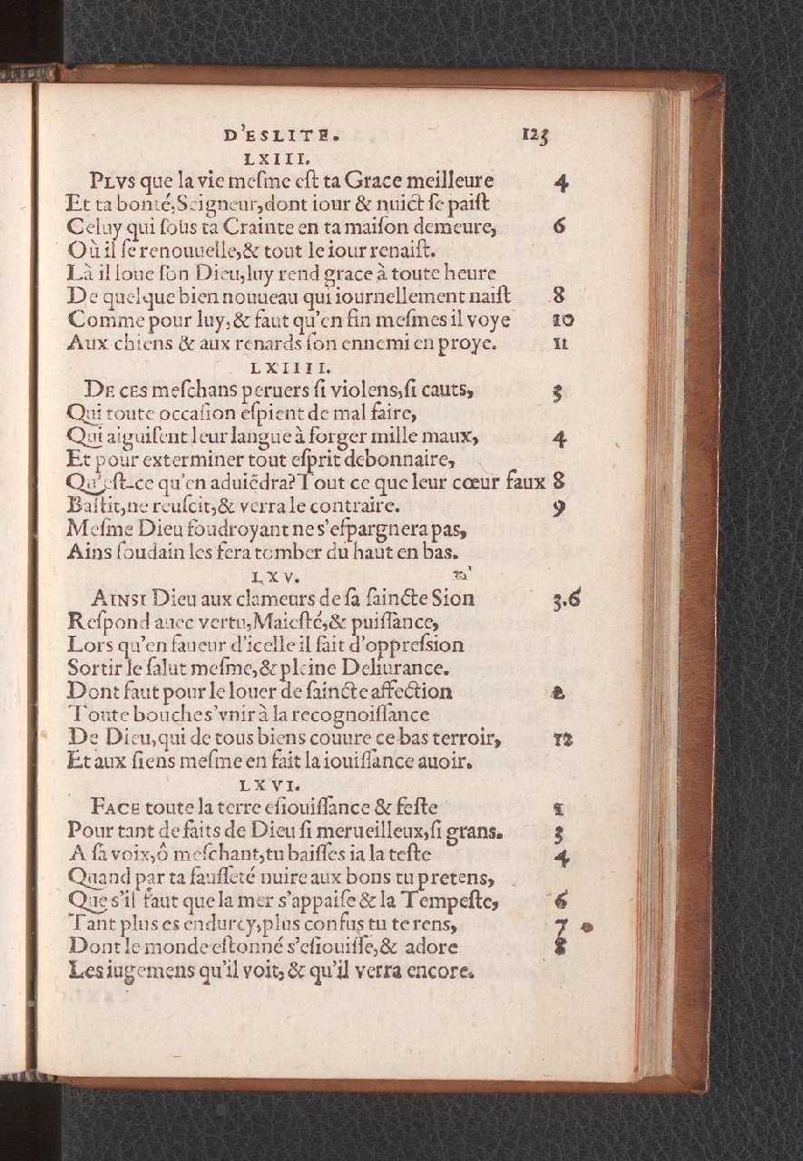 1577 - Jean de Laon - Trésor des 150 psaumes de David - Genève