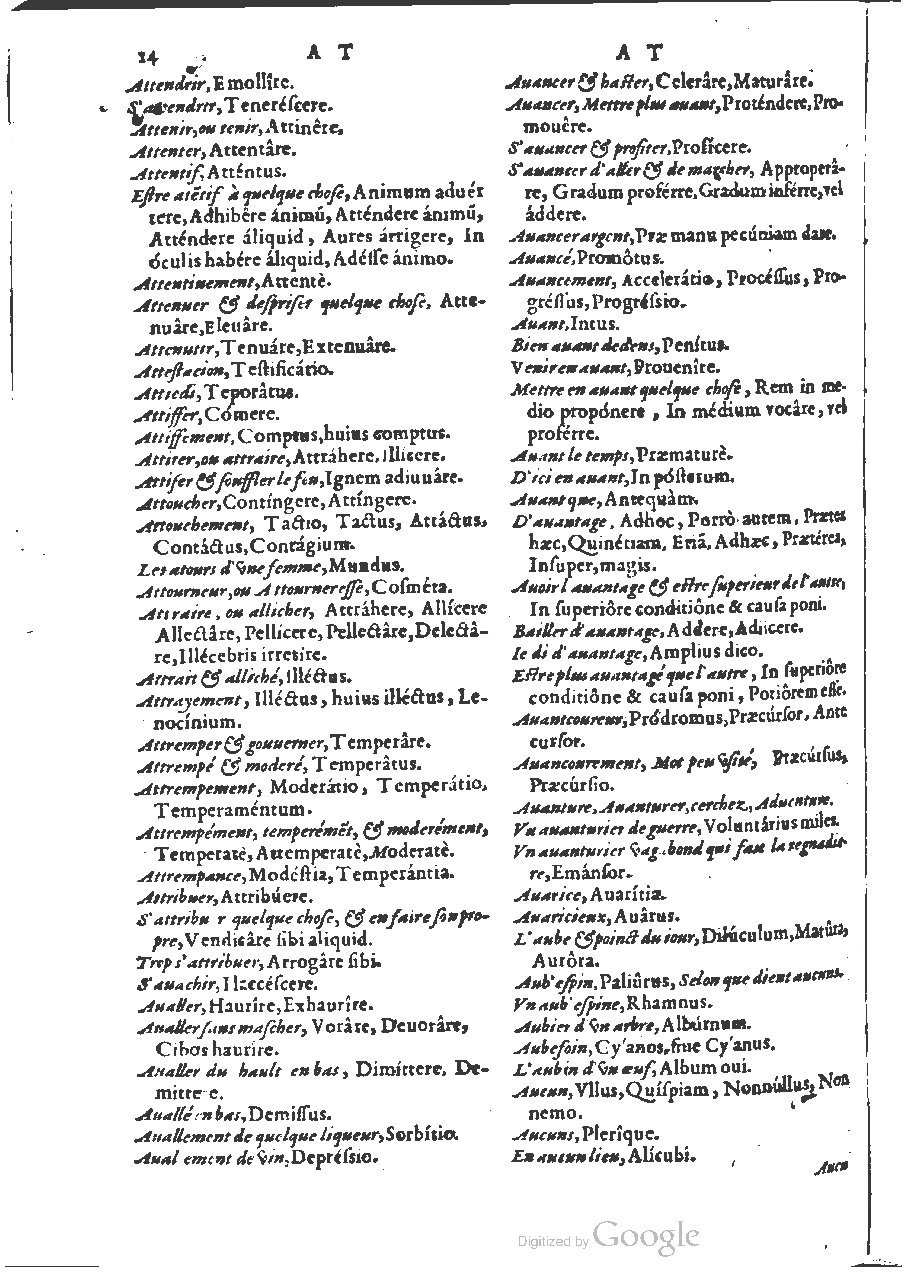 1564 - Henri Hylaire et Louis Cloquemin - Trésor des mots et traits français - BSB Munich