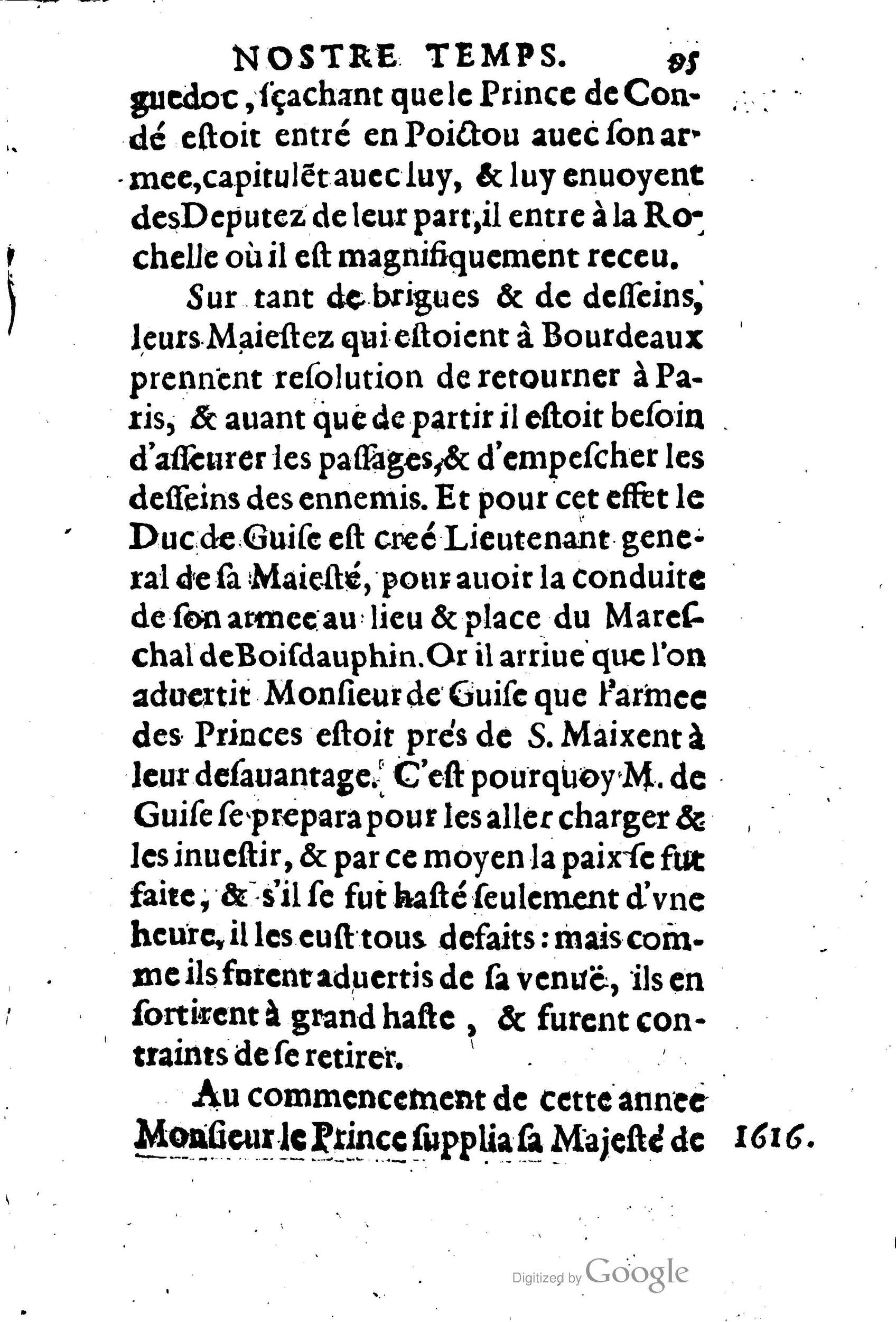 1623 - Joseph Bouillerot - Trésor de l’histoire générale de notre temps - BM Lyon
